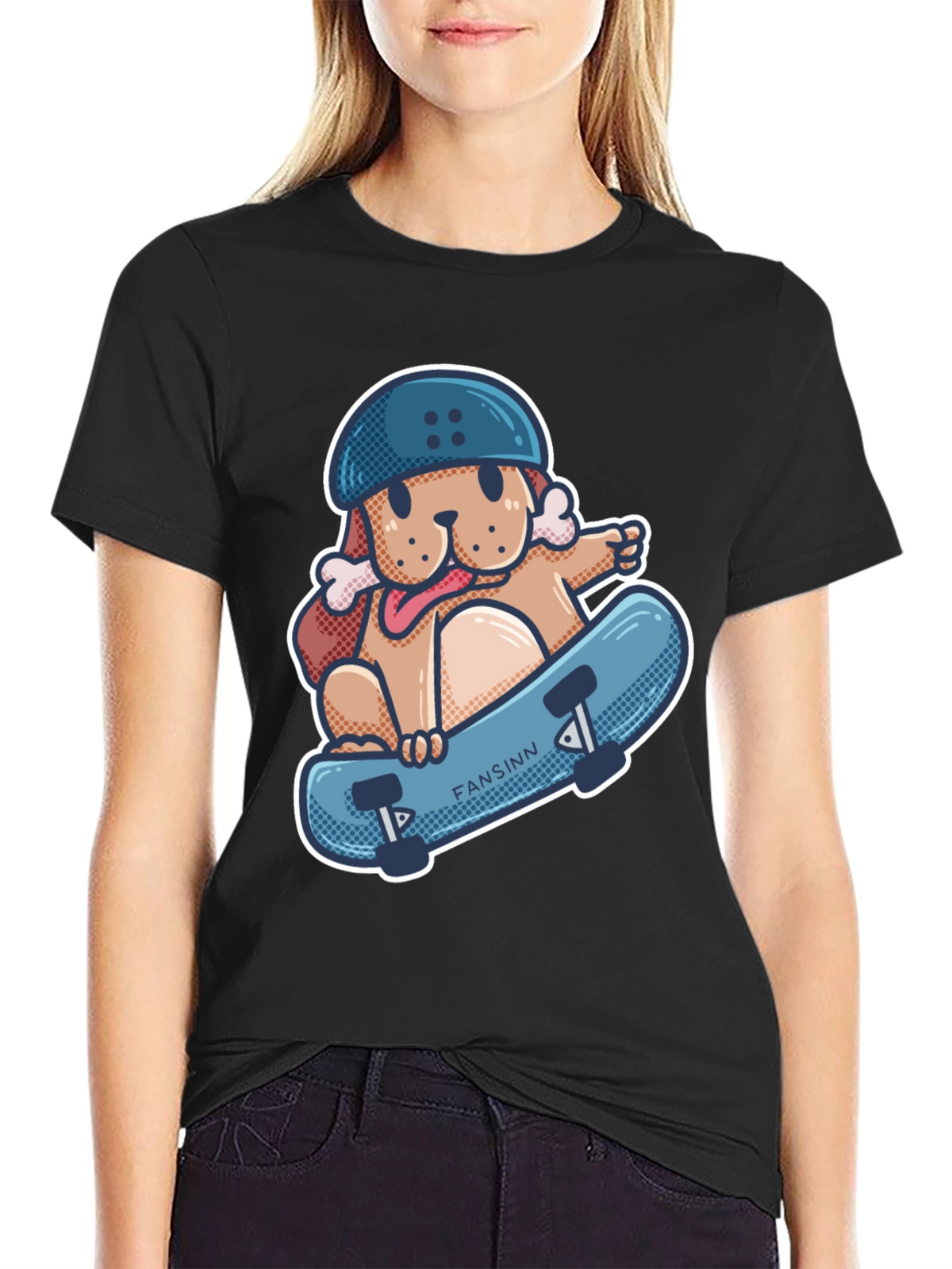 Dog Skateboard T-Shirt - Cool Graphic Tee