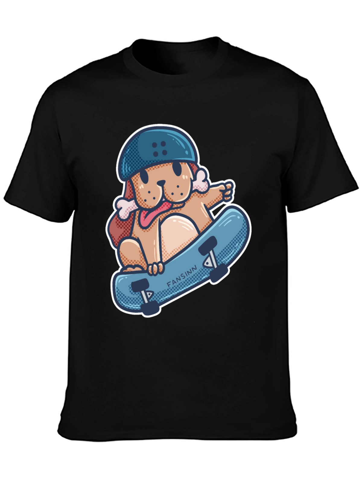 Dog Skateboard T-Shirt - Cool Graphic Tee