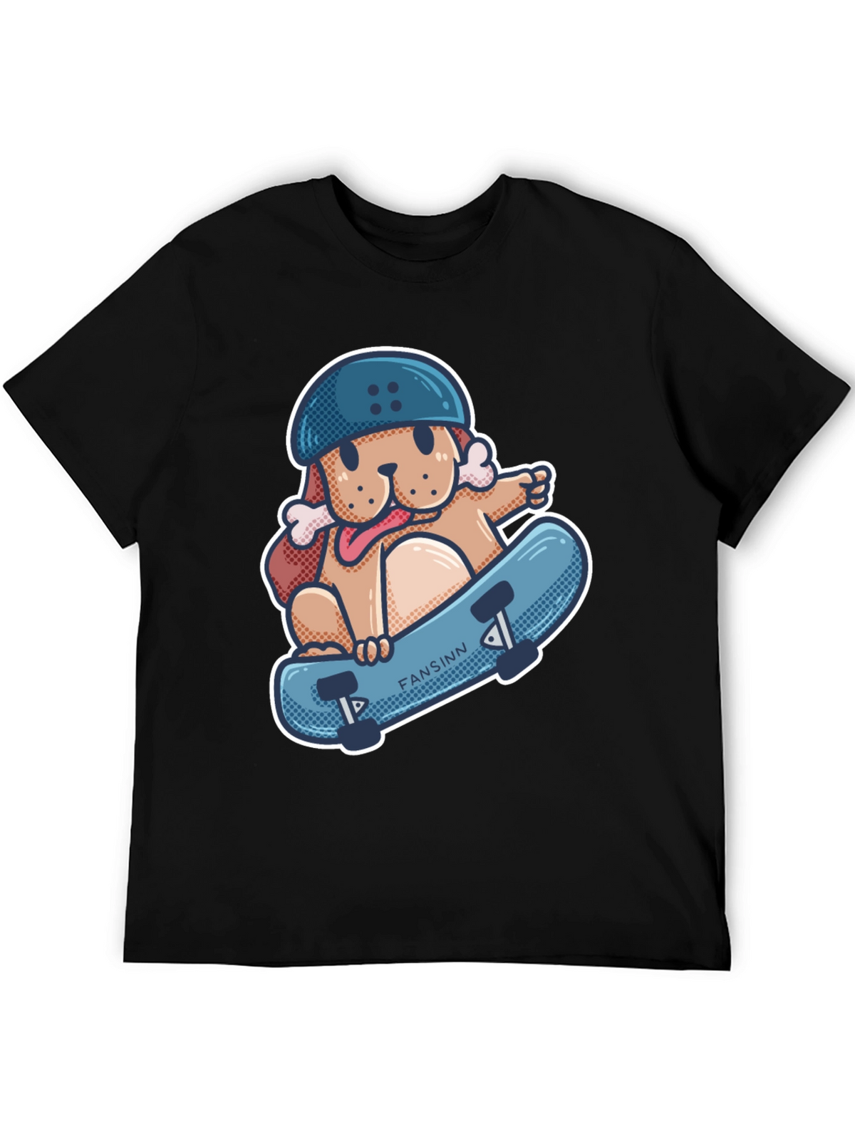 Dog Skateboard T-Shirt - Cool Graphic Tee