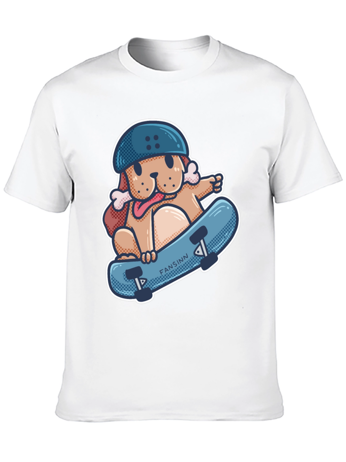 Dog Skateboard T-Shirt - Cool Graphic Tee