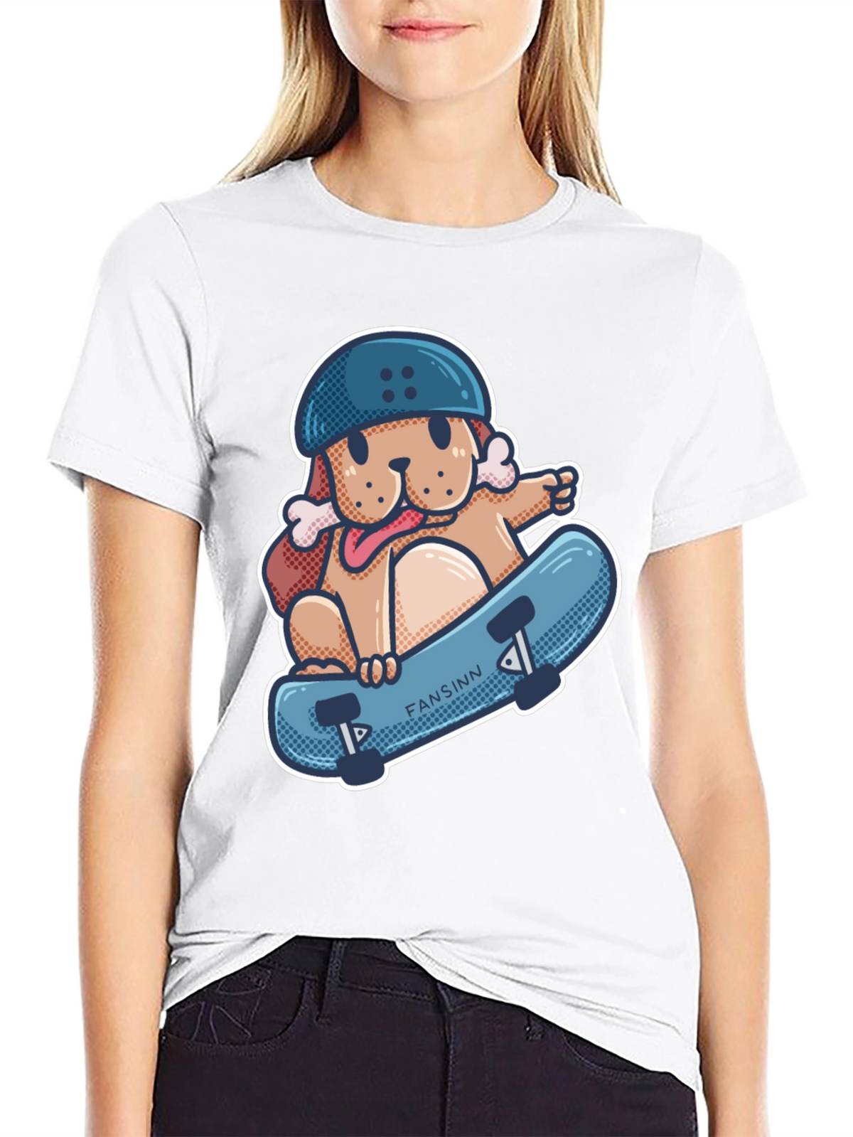 Dog Skateboard T-Shirt - Cool Graphic Tee