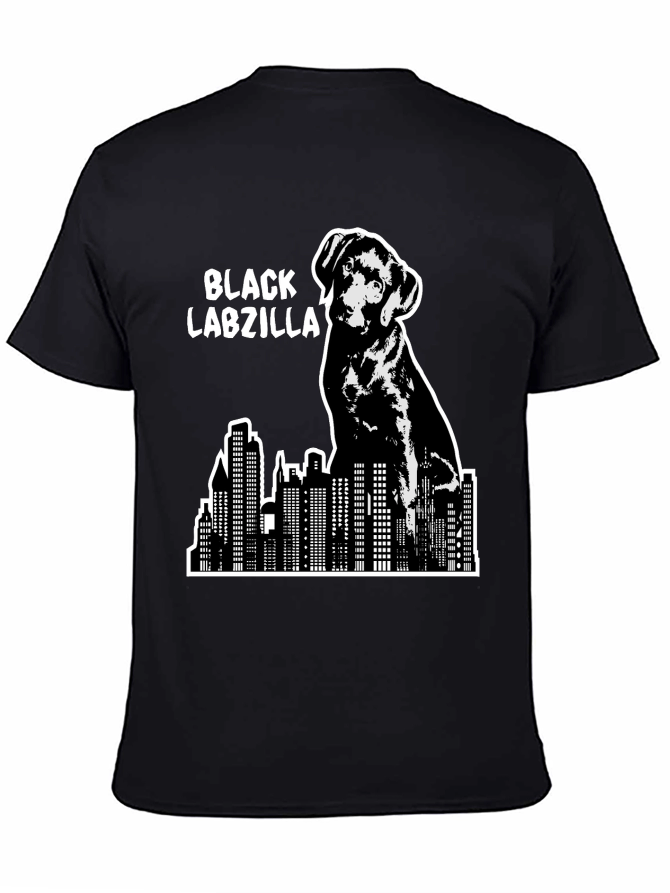 Black Labzilla T-Shirt - Dog Lover Apparel