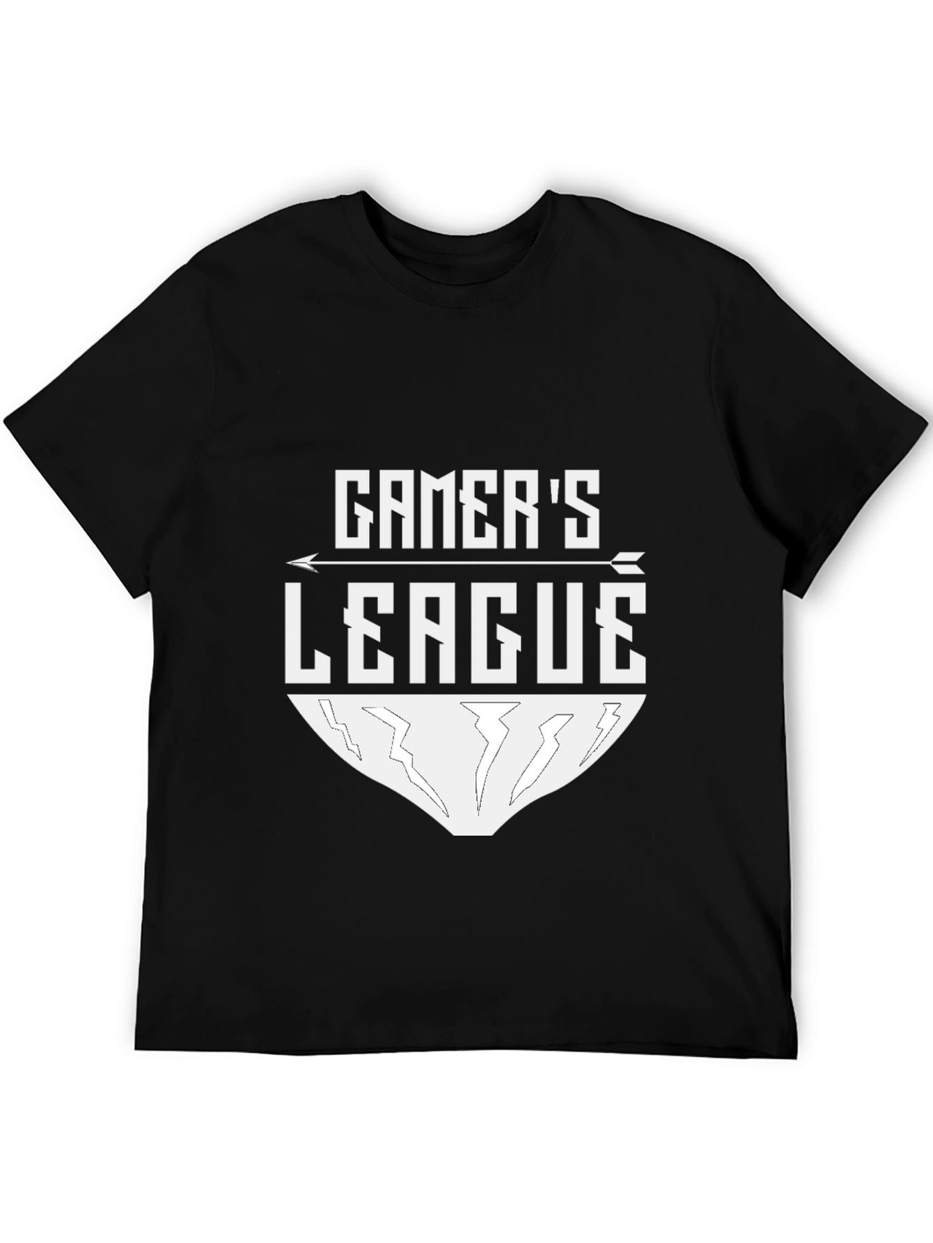 Gamers League Black Tee - Gaming Apparel