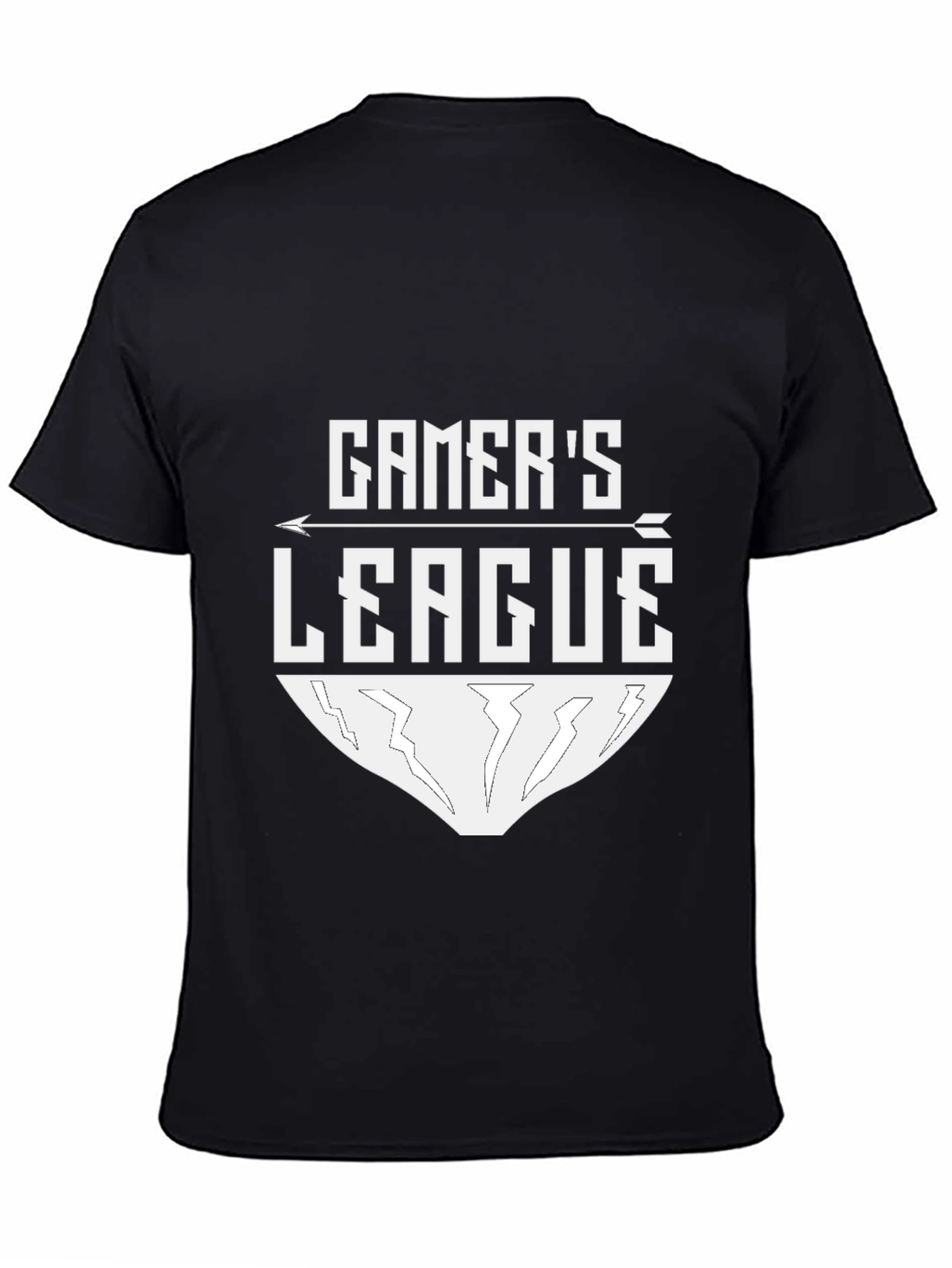 Gamers League Black Tee - Gaming Apparel
