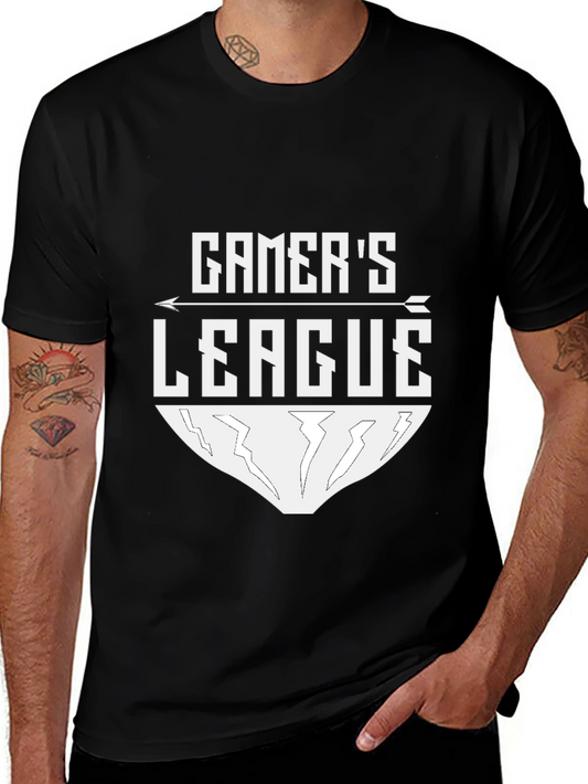 Gamers League Black Tee - Gaming Apparel