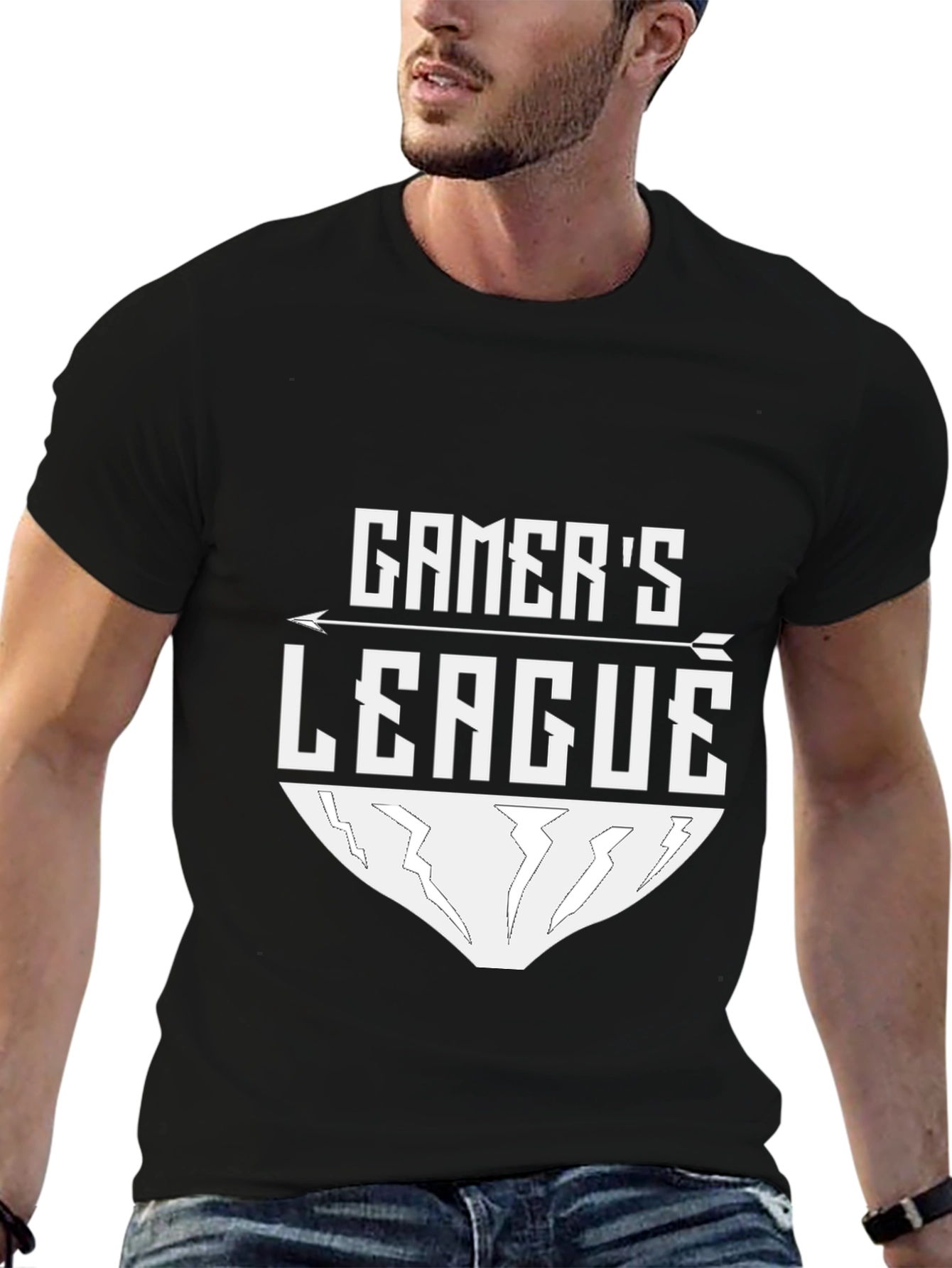 Gamers League Black Tee - Gaming Apparel