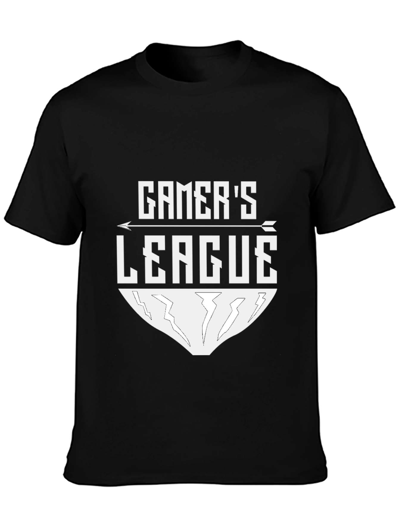 Gamers League Black Tee - Gaming Apparel