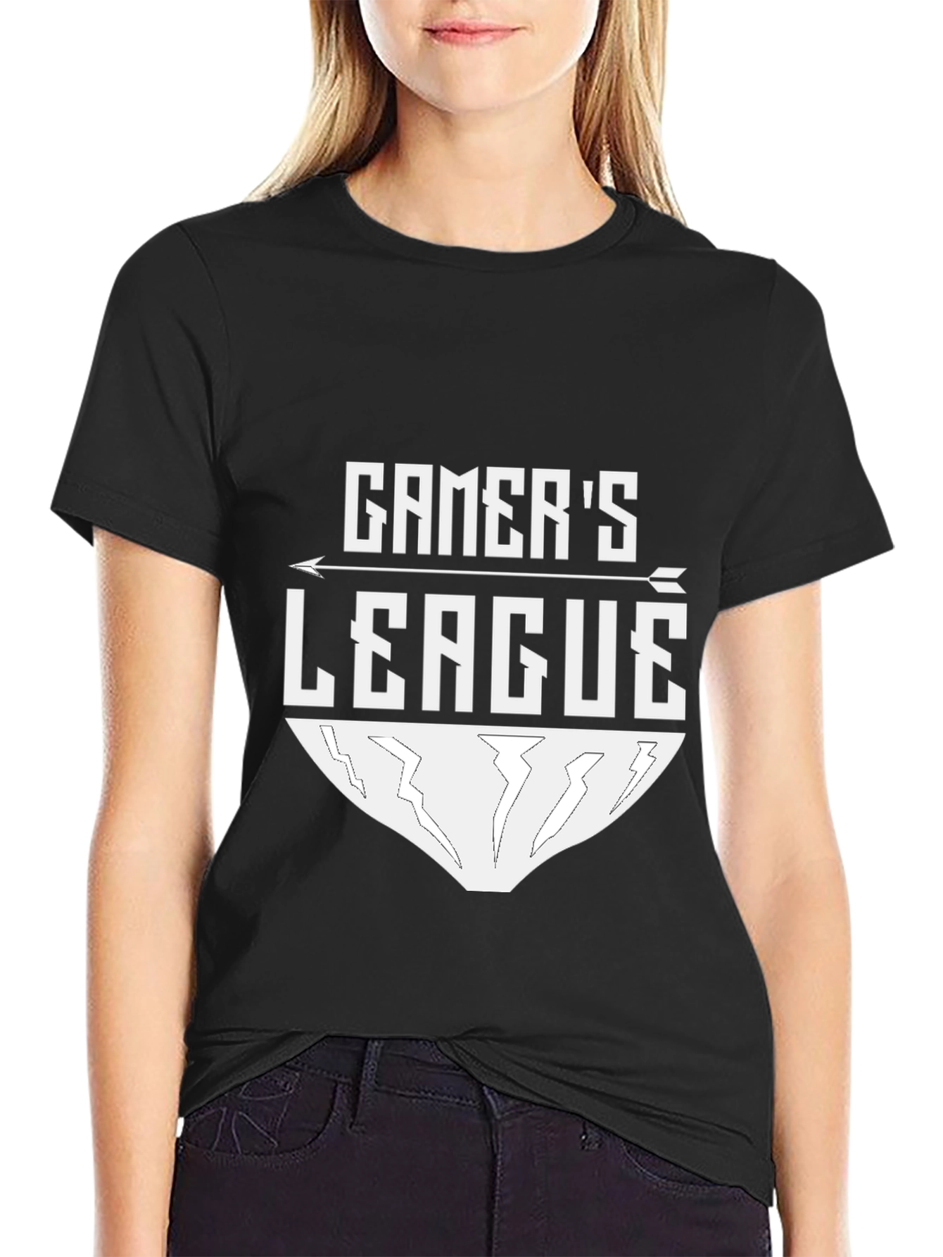 Gamers League Black Tee - Gaming Apparel