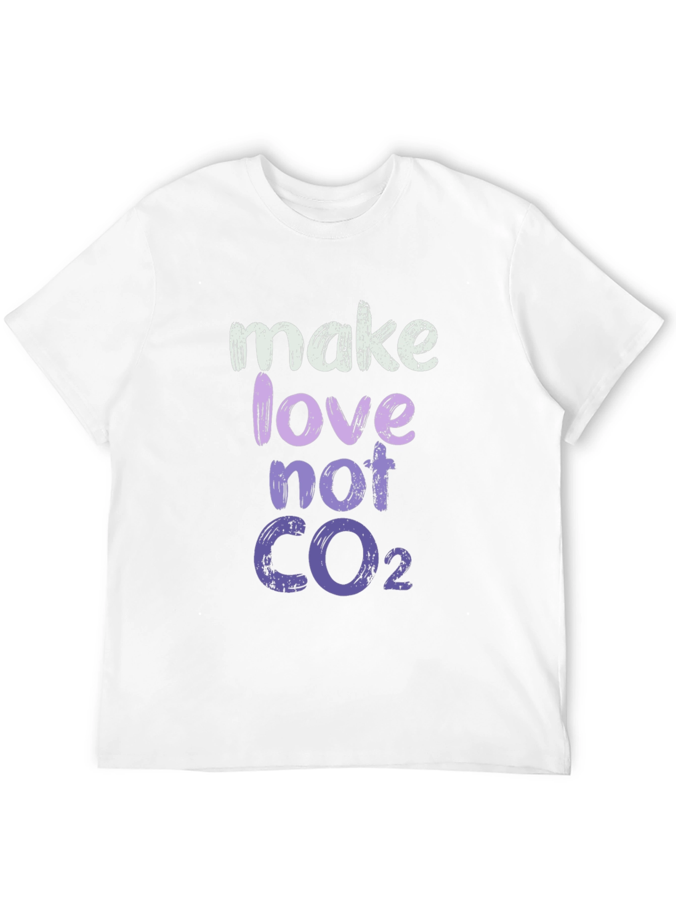 Make Love Not CO2 Graphic Tee - Eco-Friendly Fashion