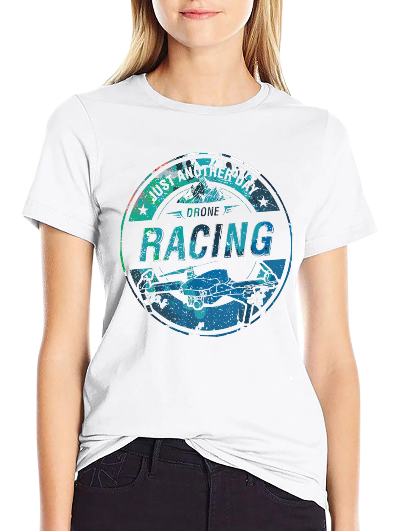 Drone Racing T-Shirt - Just Another Day Design