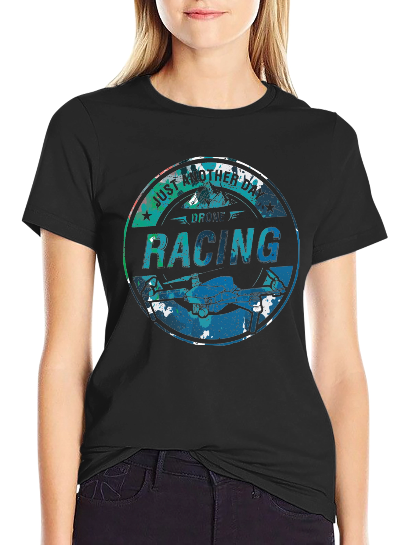 Drone Racing T-Shirt - Just Another Day Design