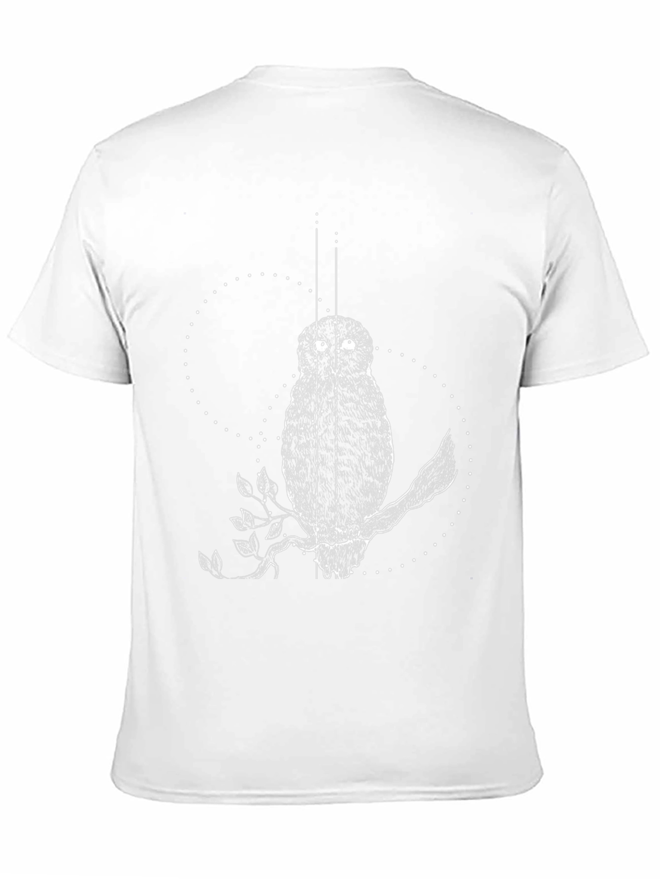 Owl Graphic Tee - Black Cotton T-Shirt
