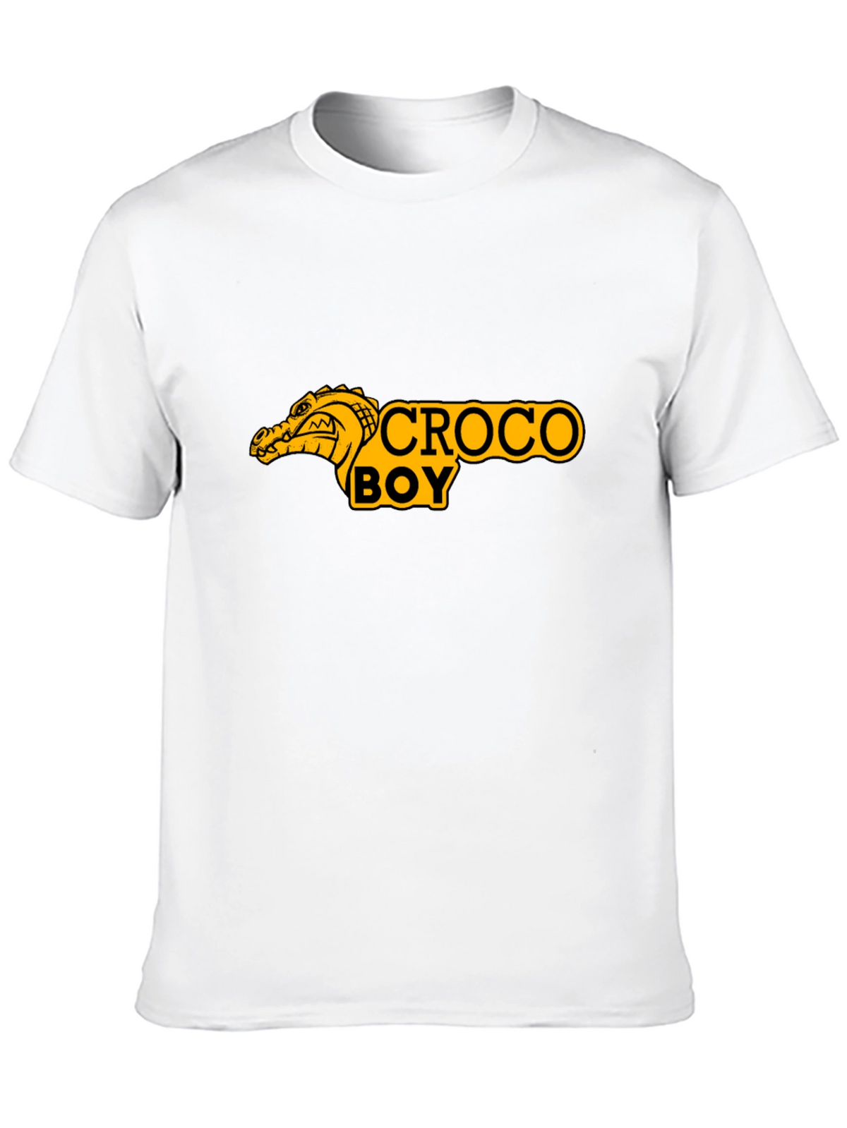Croco Boy Graphic T-Shirt - Black Cotton Tee