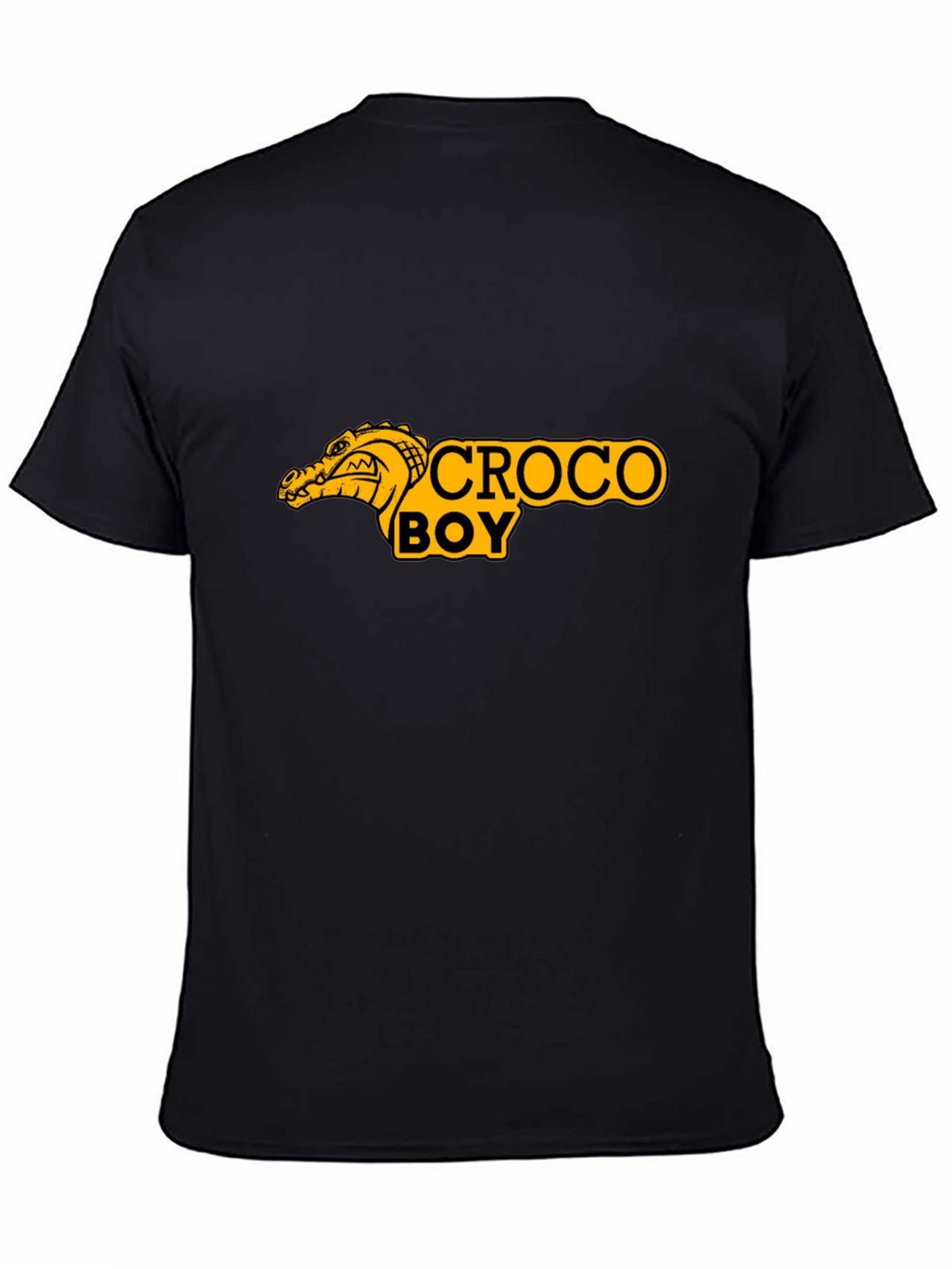 Croco Boy Graphic T-Shirt - Black Cotton Tee