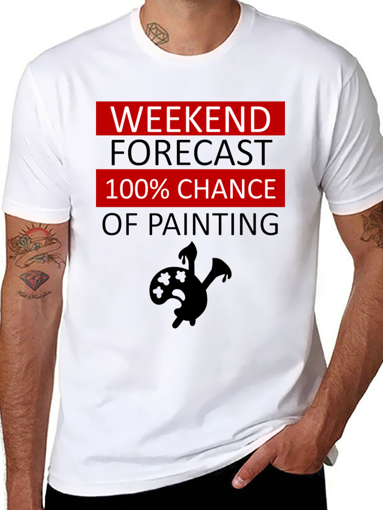 Weekend Painting Forecast T-Shirt