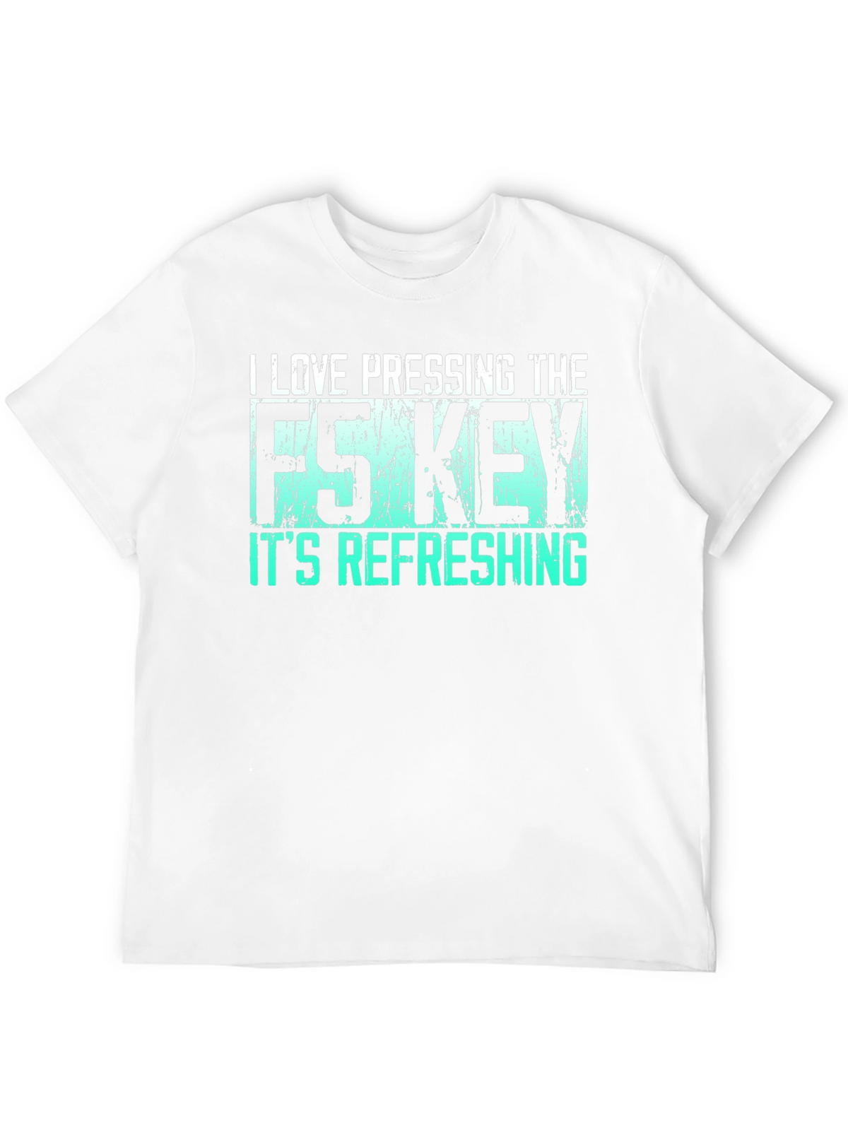 I Love Pressing F5 Refreshing Black T-Shirt