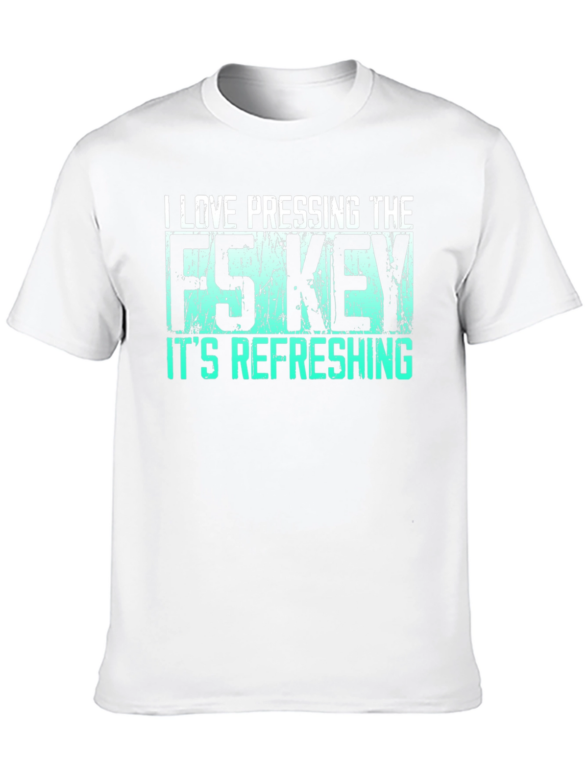 I Love Pressing F5 Refreshing Black T-Shirt