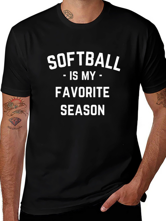 Softball Is My Favorite Season T-Shirt