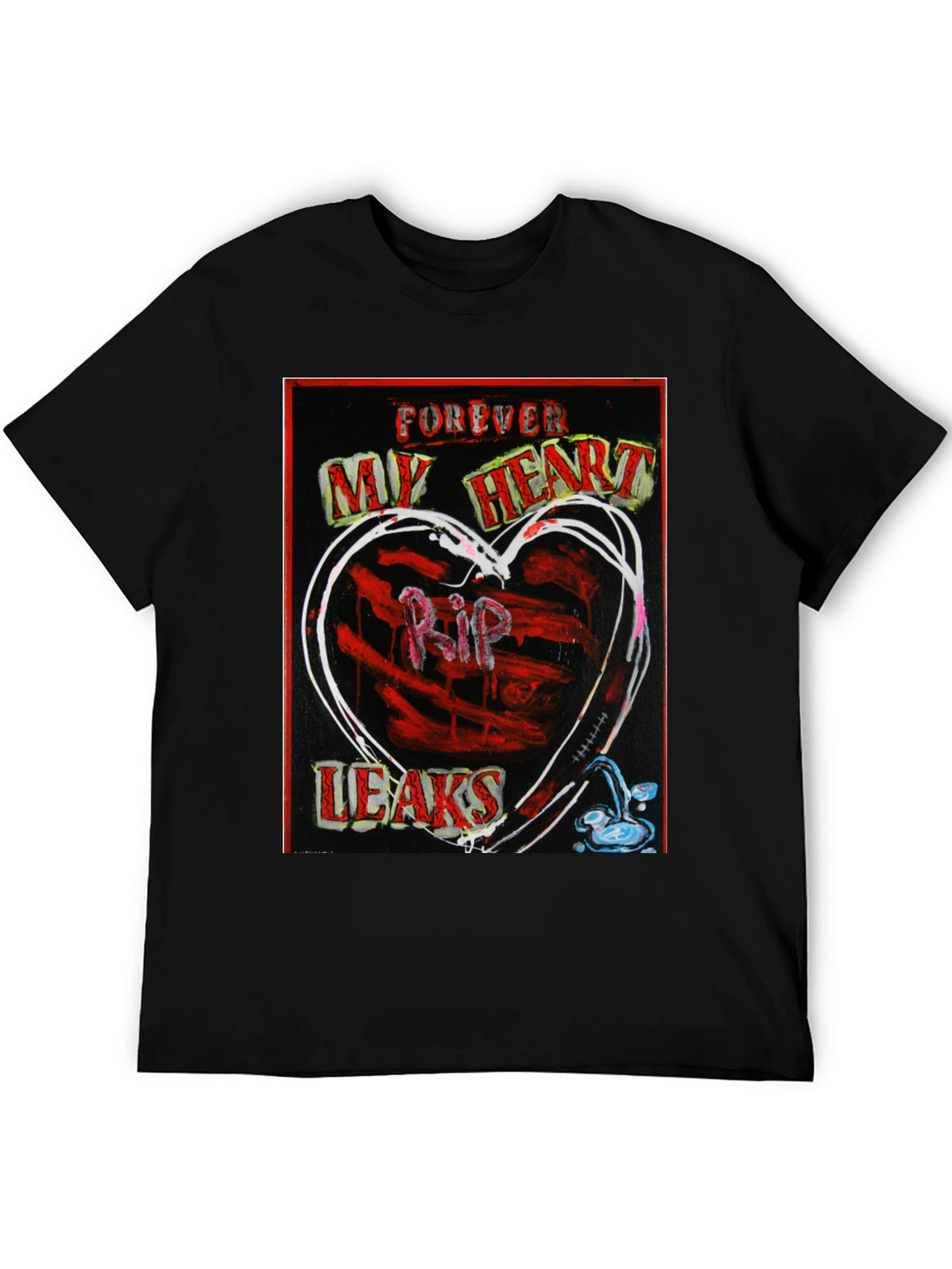 RIP Heart Leaks Graphic Tee