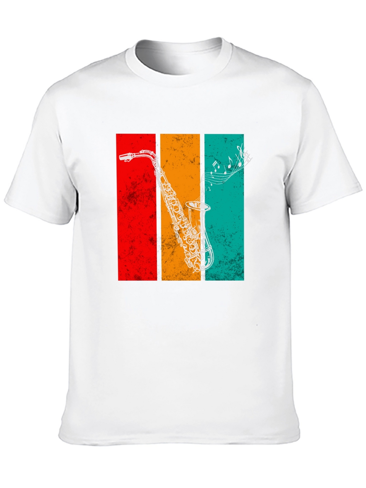 Retro Saxophone Graphic Tee - Music Lovers T-Shirt