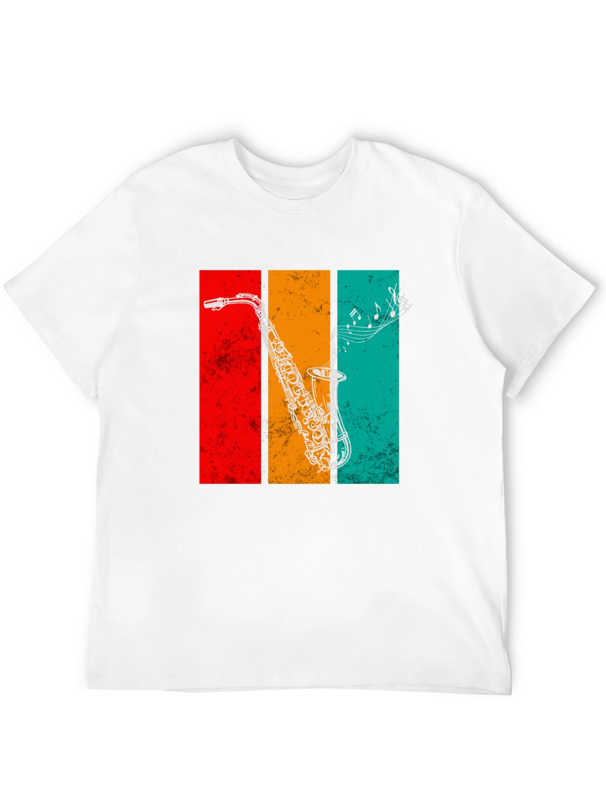 Retro Saxophone Graphic Tee - Music Lovers T-Shirt