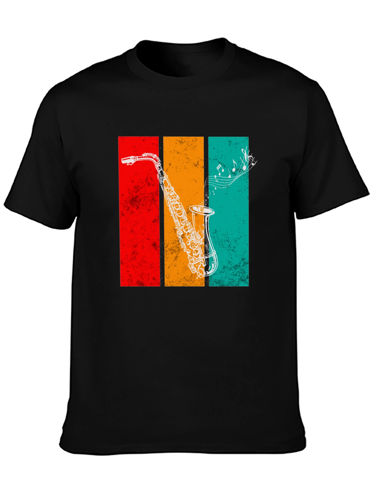 Retro Saxophone Graphic Tee - Music Lovers T-Shirt