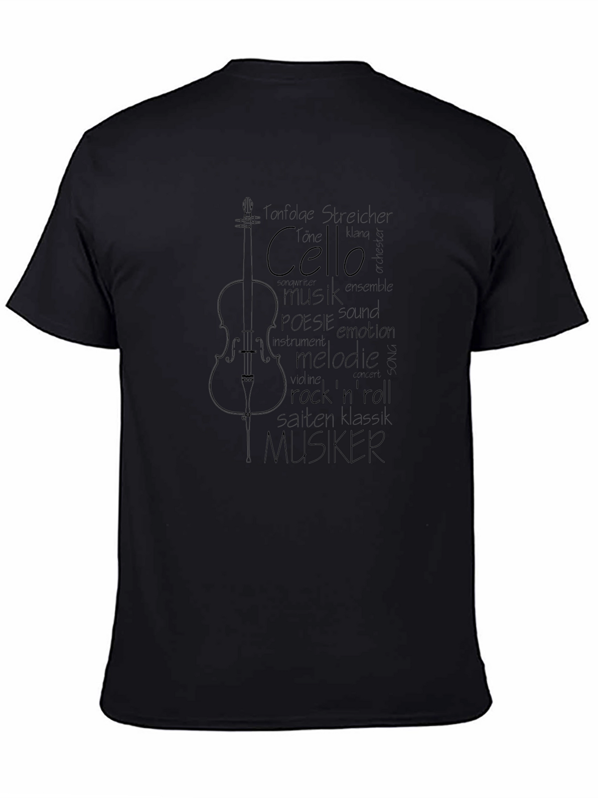 Cello Music T-Shirt - Musician Word Art