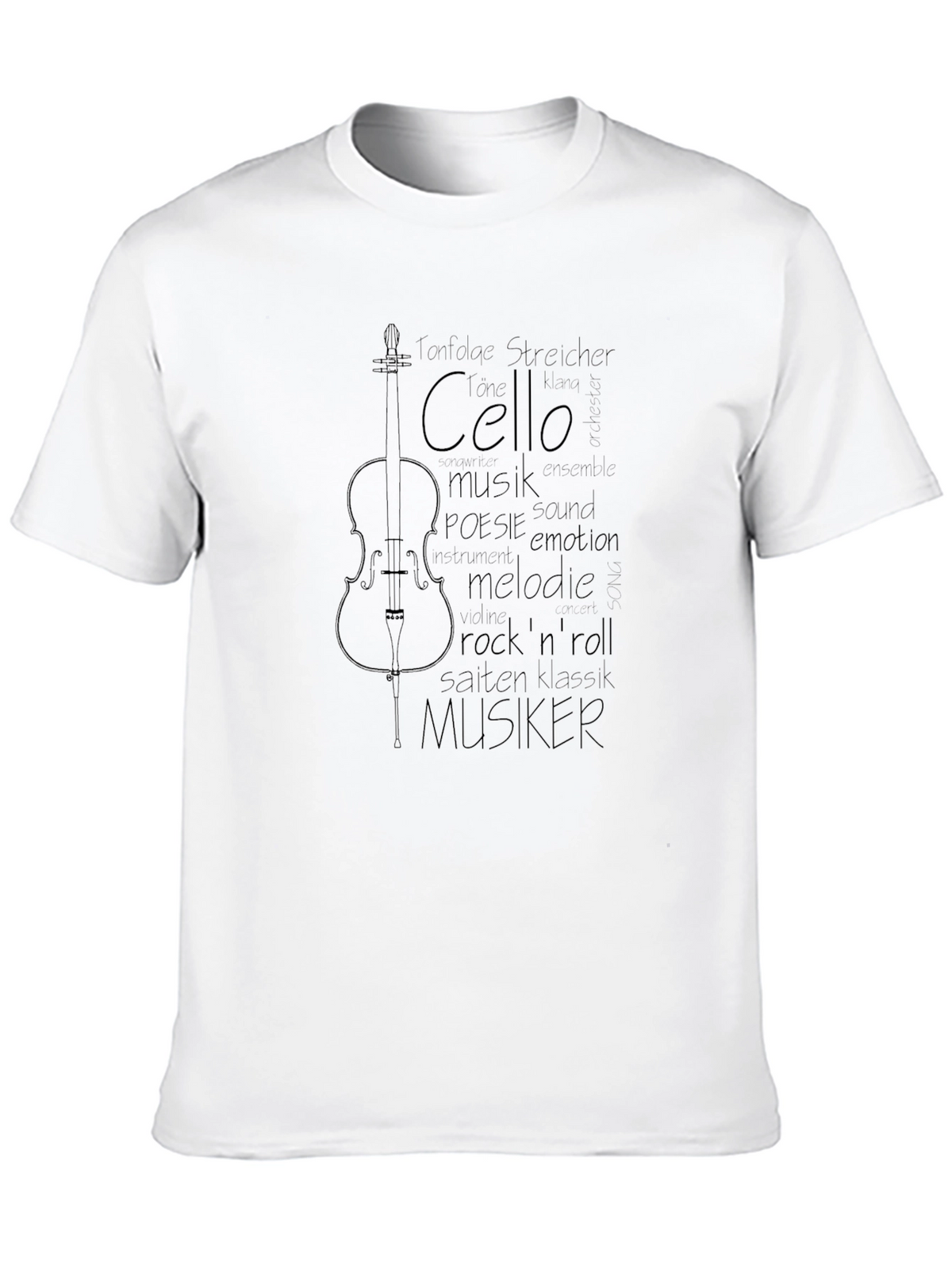Cello Music T-Shirt - Musician Word Art