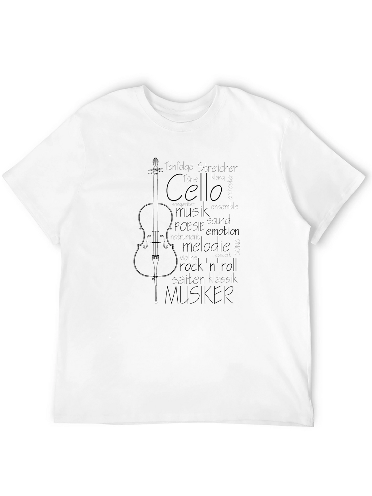 Cello Music T-Shirt - Musician Word Art