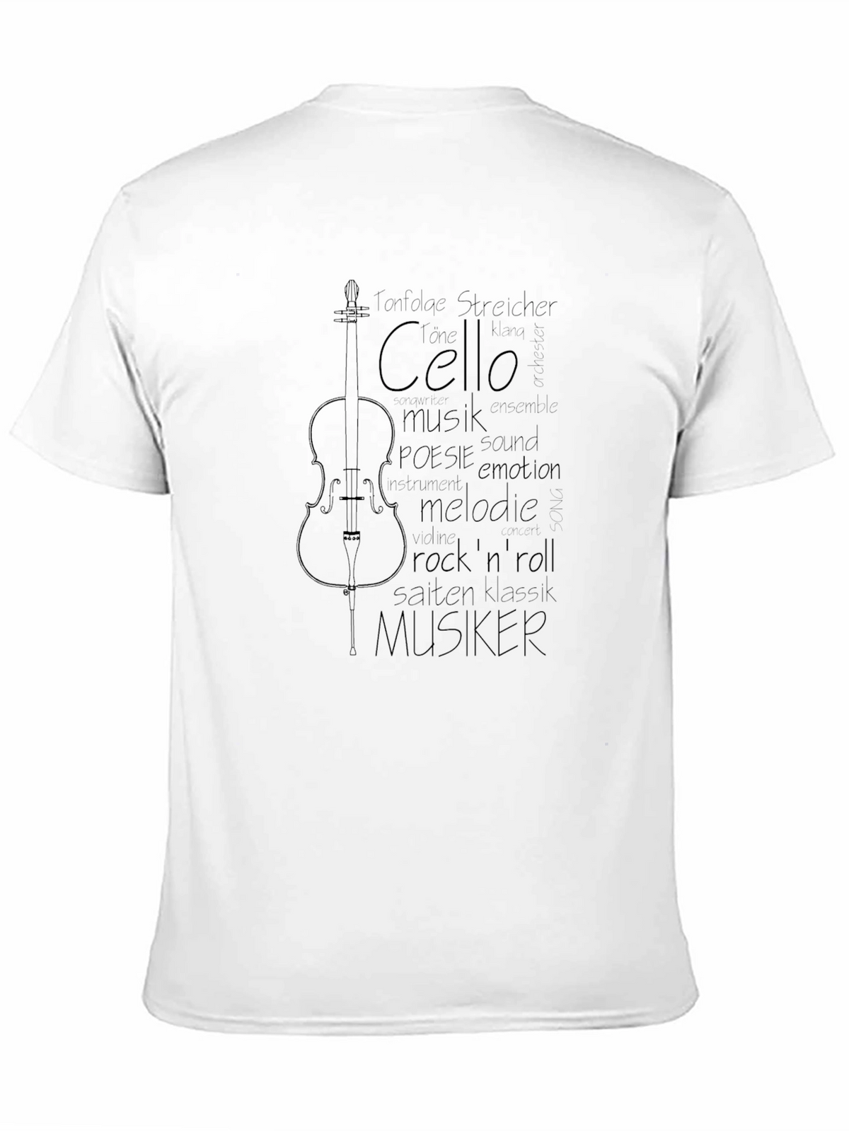 Cello Music T-Shirt - Musician Word Art