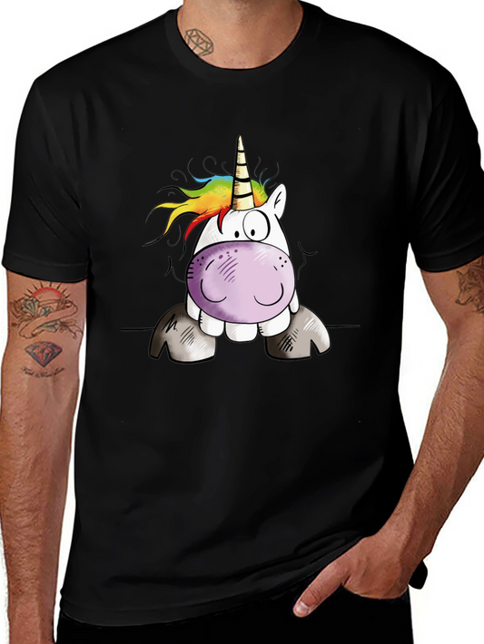 Unicorn Graphic Tee - Funny Animal T-Shirt