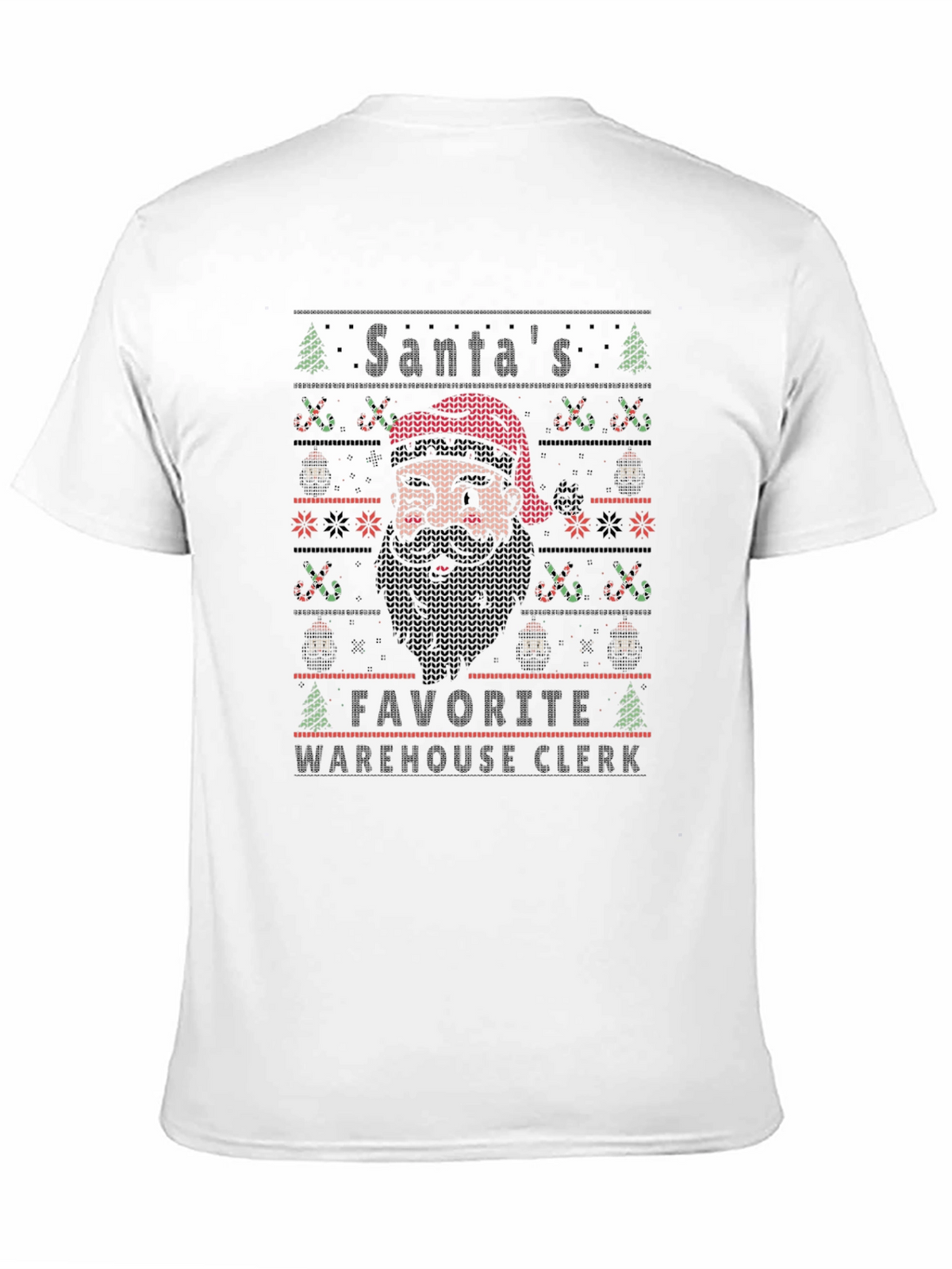 Santas Favorite Warehouse Clerk Ugly Christmas Sweater T-Shirt