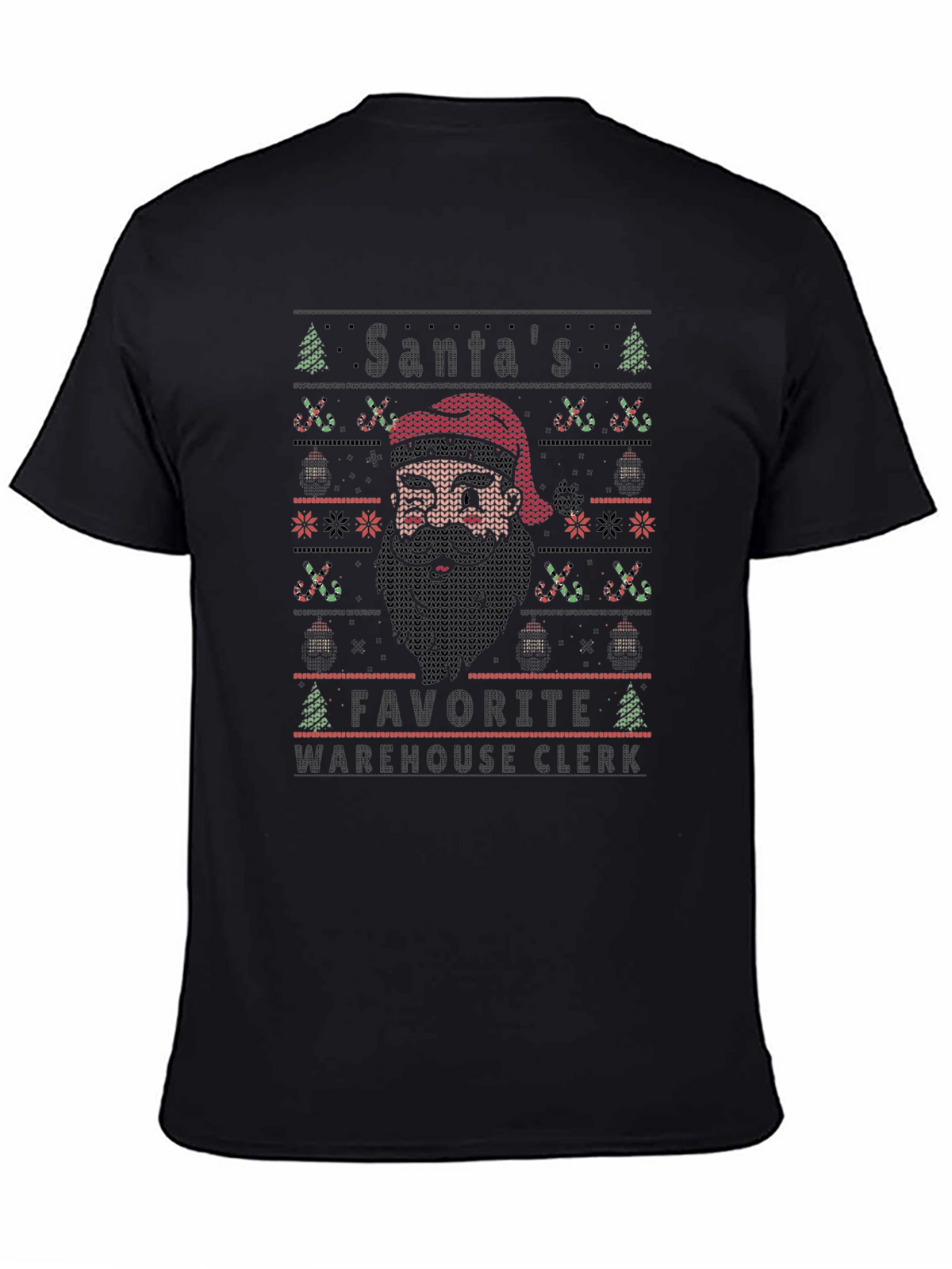 Santas Favorite Warehouse Clerk Ugly Christmas Sweater T-Shirt