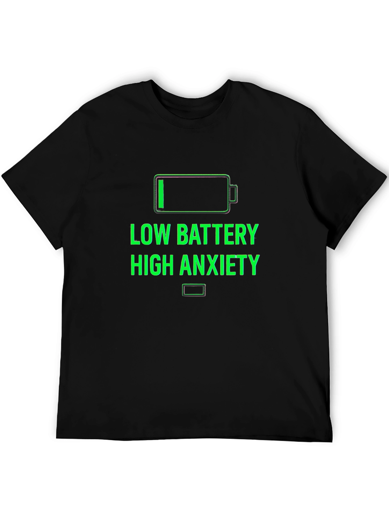 Low Battery High Anxiety Graphic T-Shirt