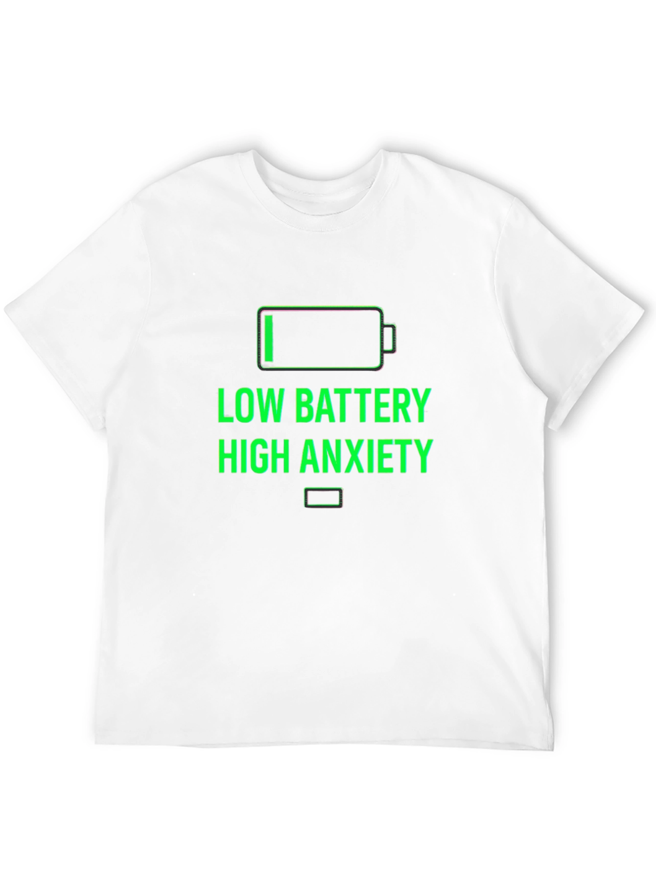 Low Battery High Anxiety Graphic T-Shirt