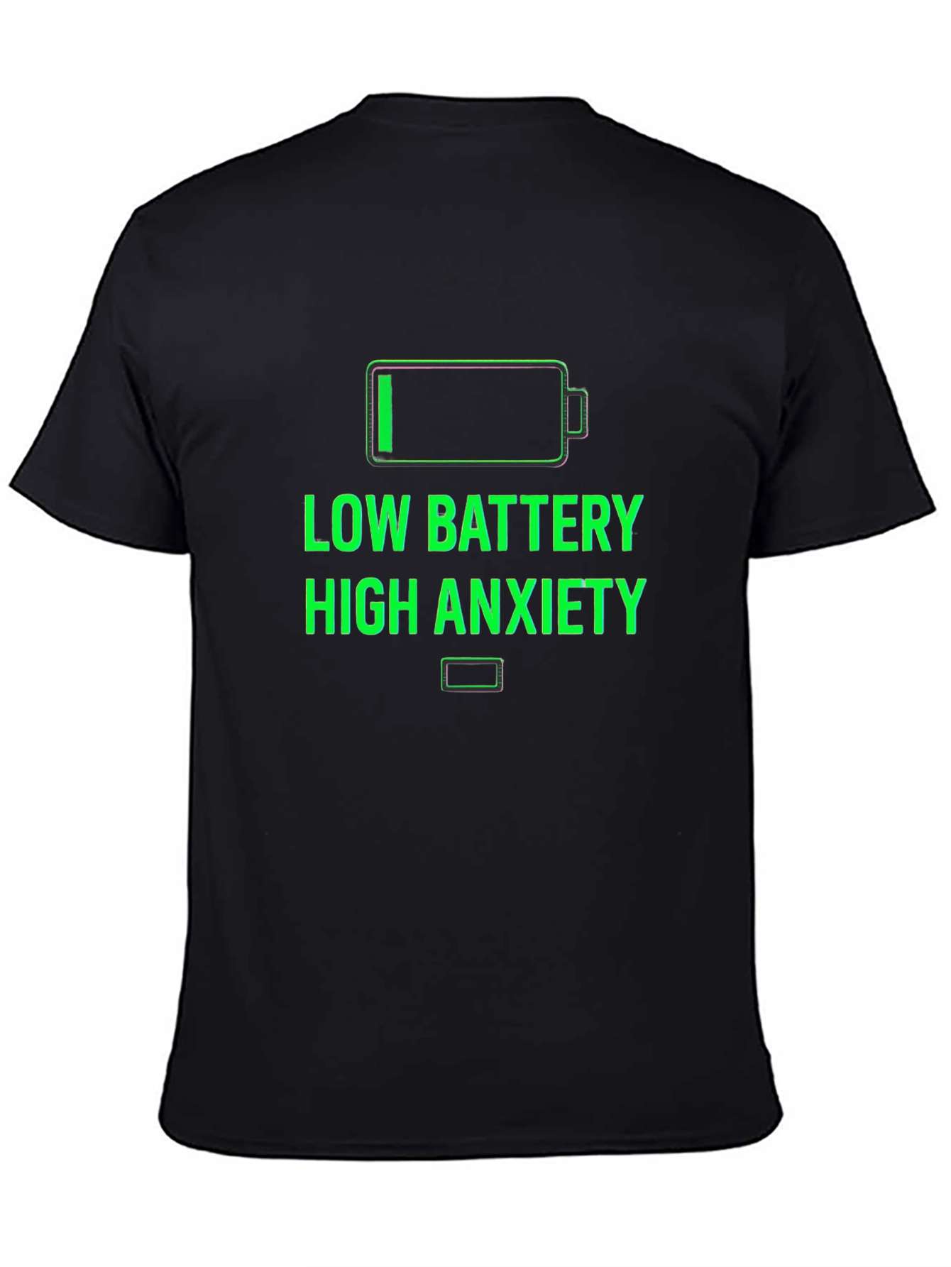Low Battery High Anxiety Graphic T-Shirt