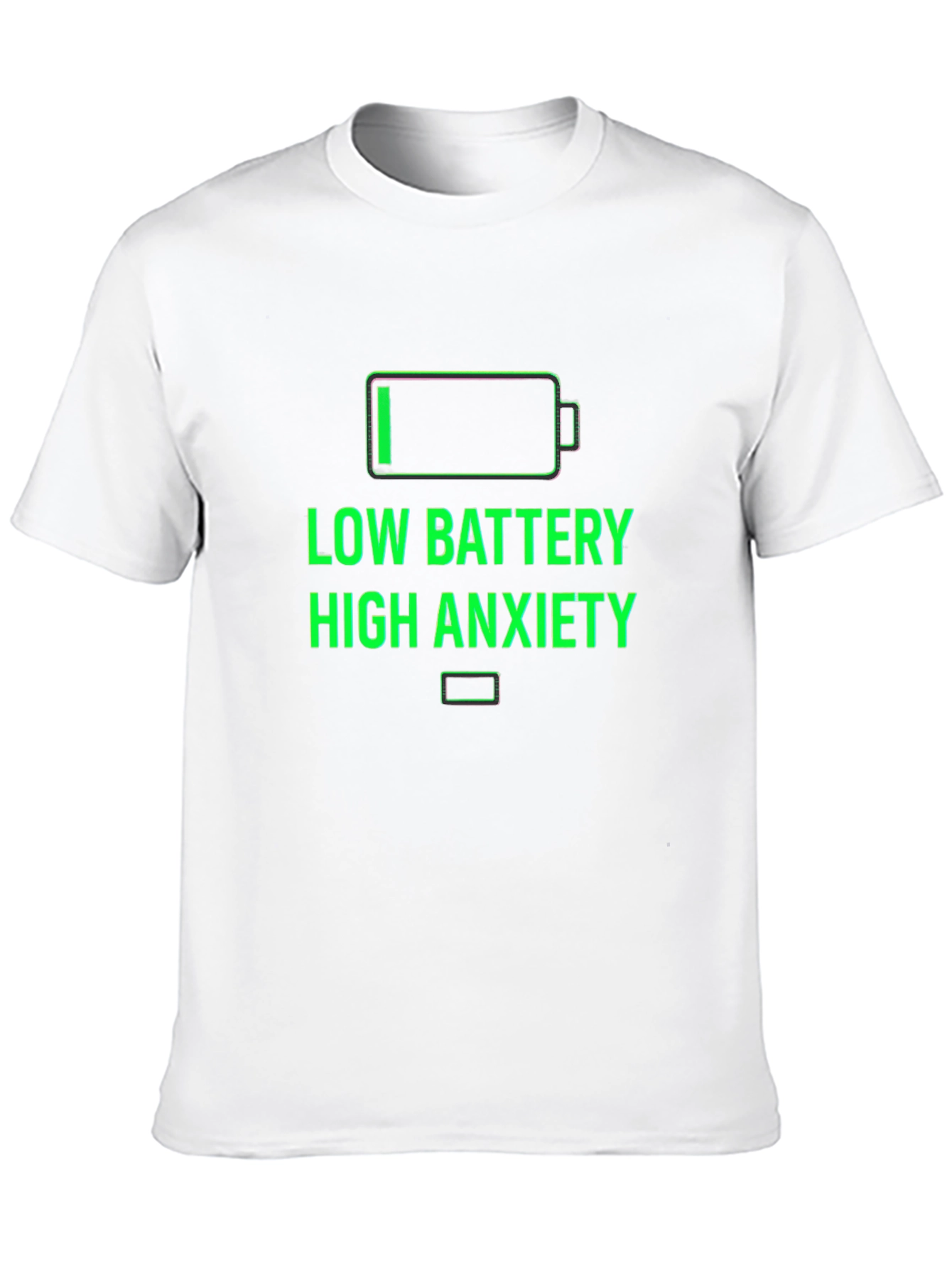 Low Battery High Anxiety Graphic T-Shirt