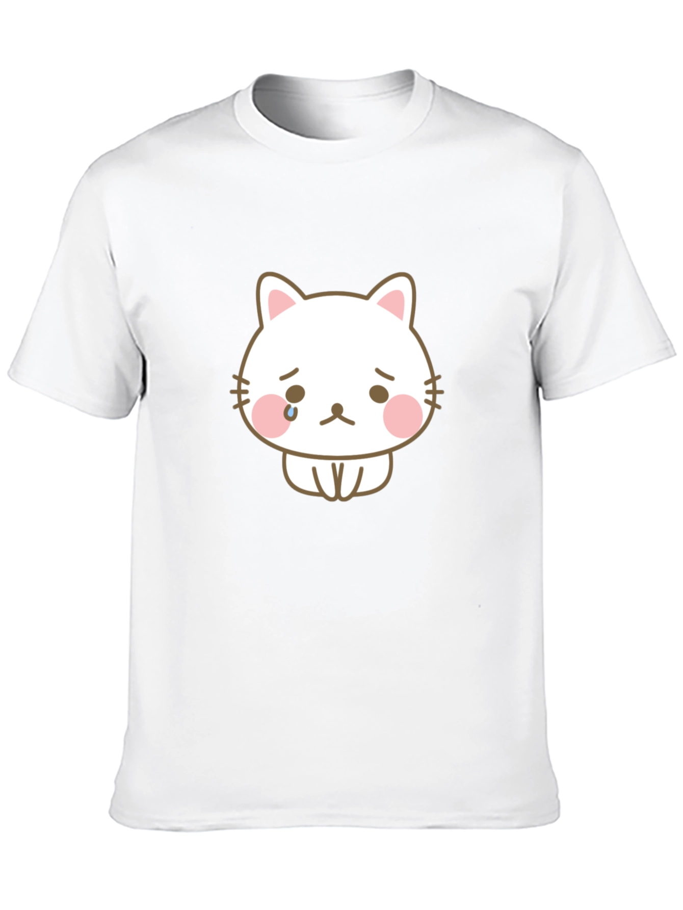 Sad Cat Graphic Tee - Unisex Black T-Shirt