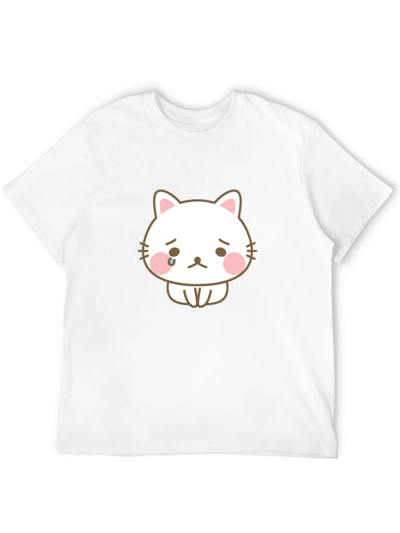 Sad Cat Graphic Tee - Unisex Black T-Shirt