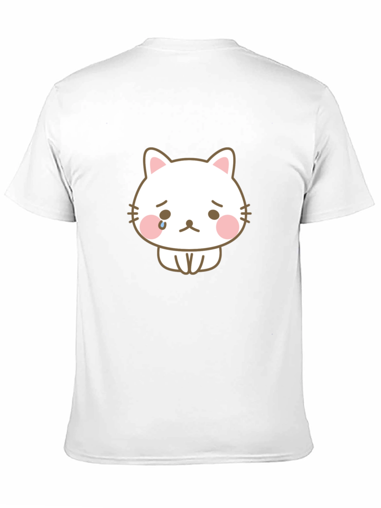 Sad Cat Graphic Tee - Unisex Black T-Shirt