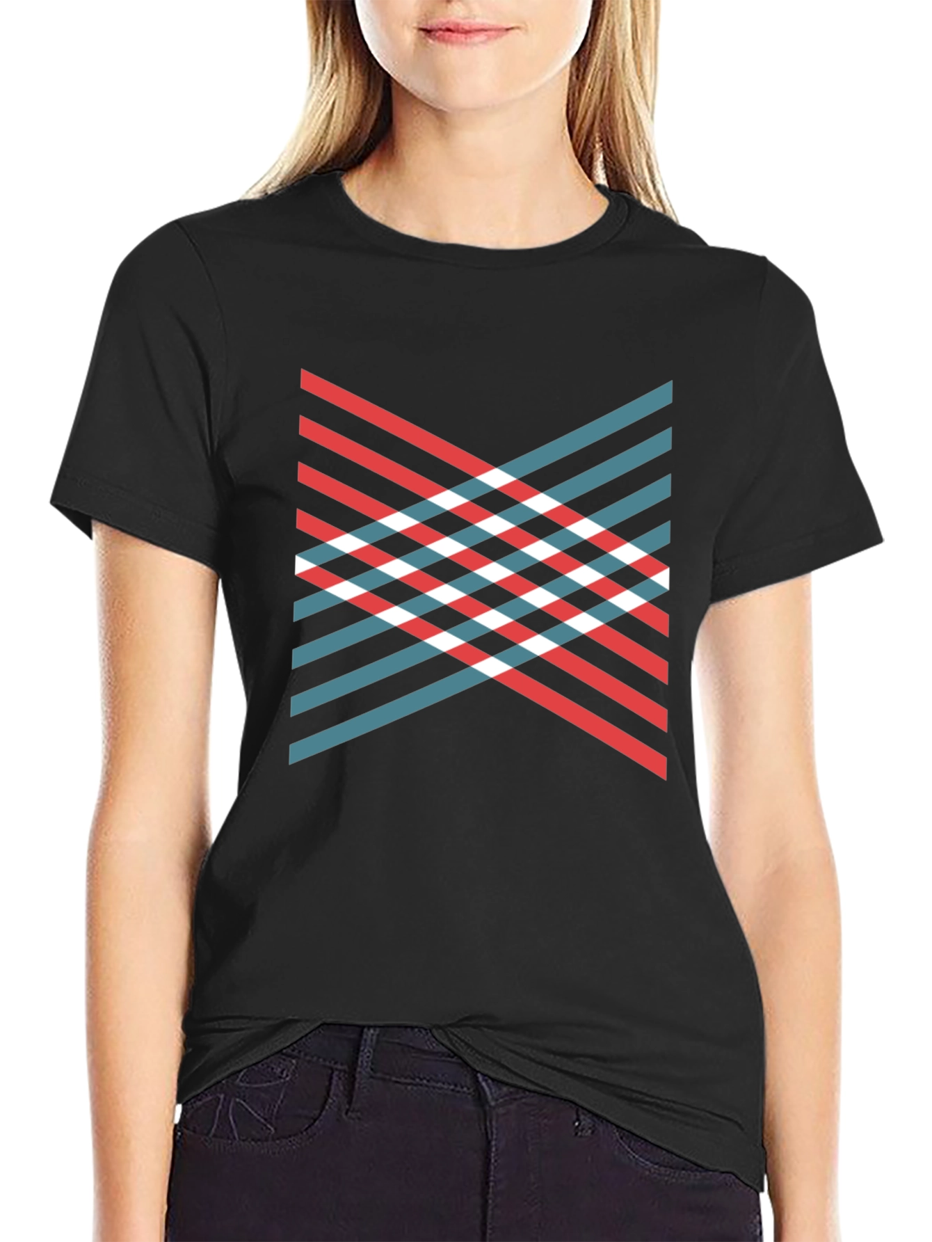 Abstract Geometric Pattern Graphic T-Shirt