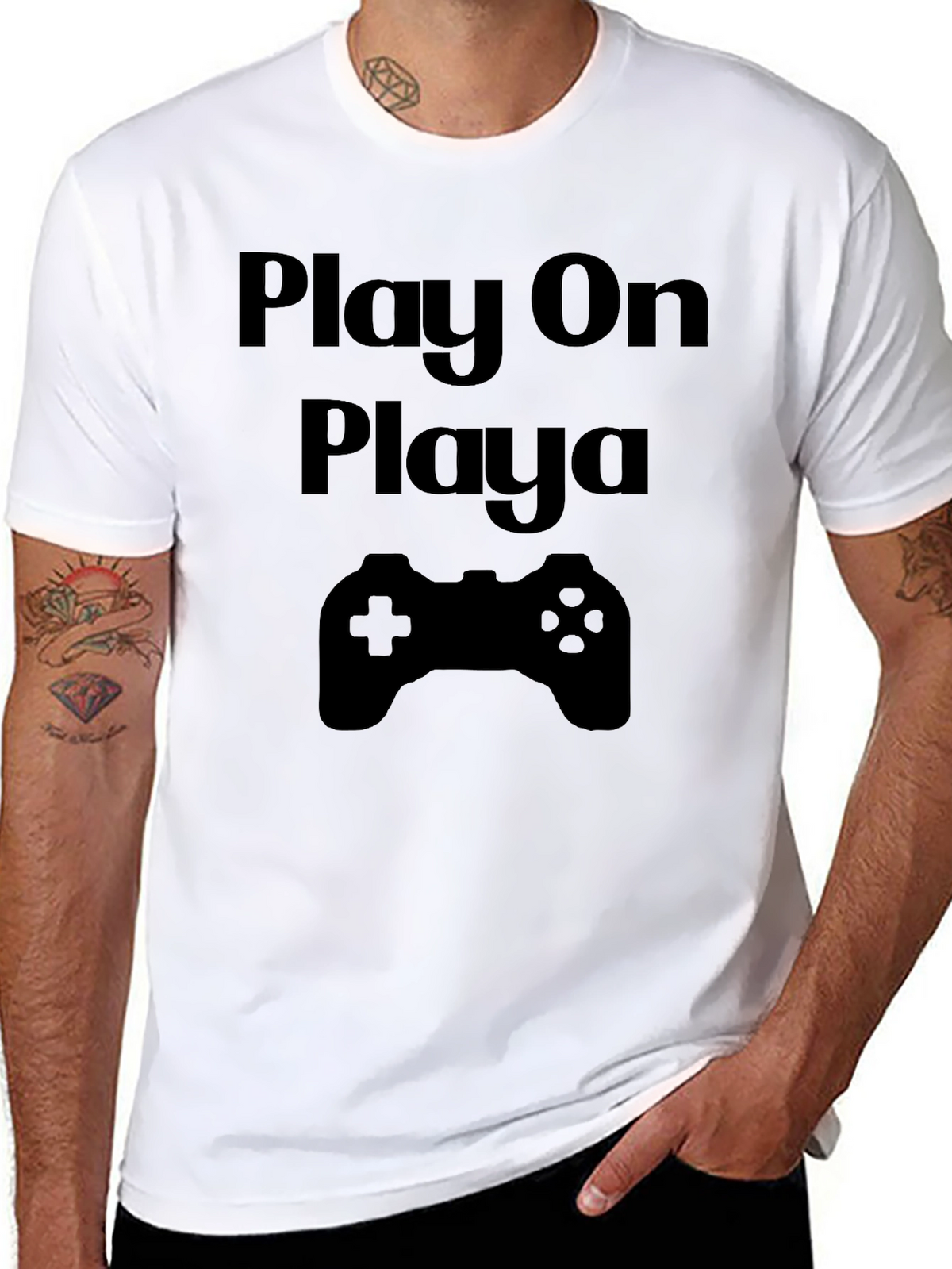 Play On Playa Black T-Shirt - Gamer Style