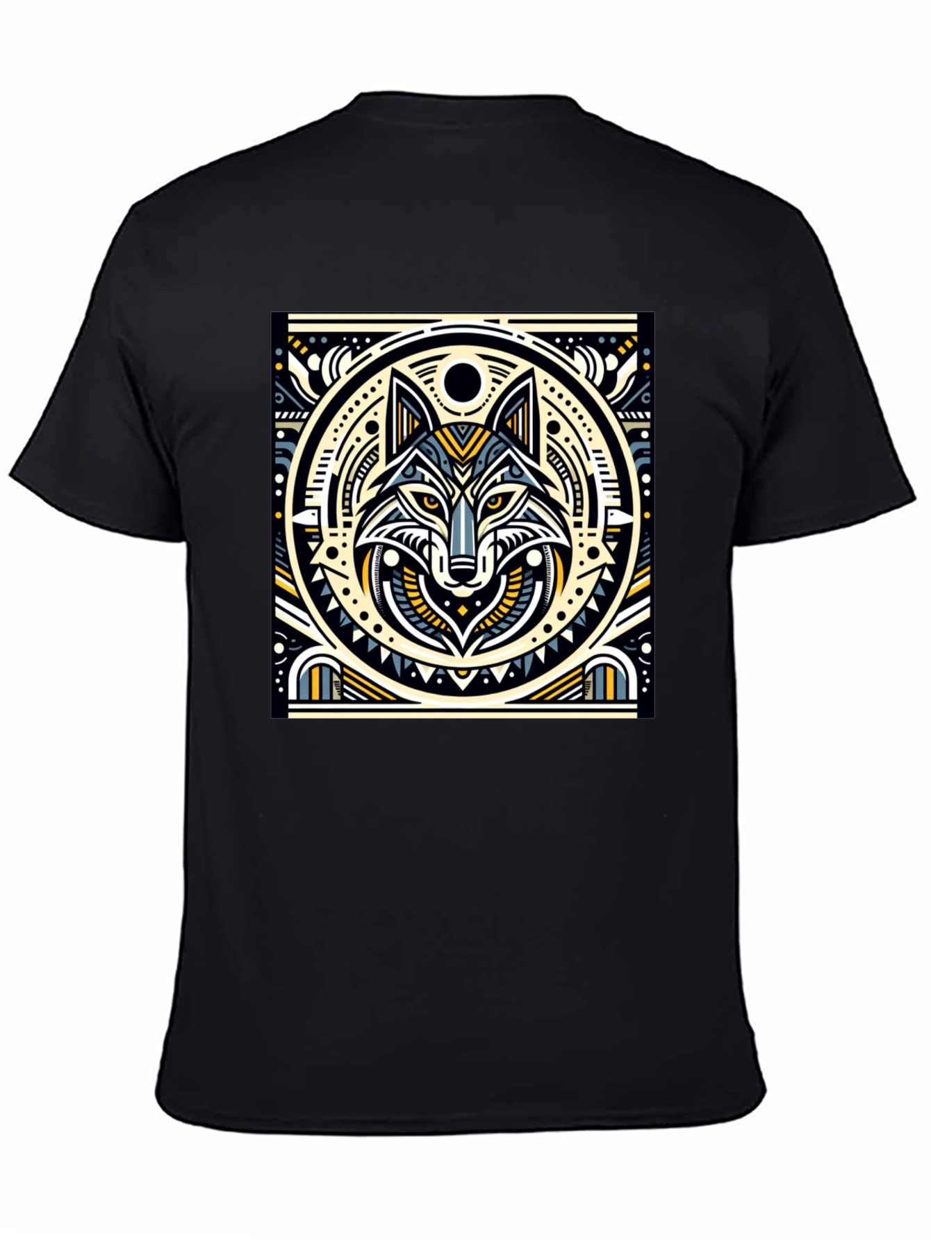Wolf Graphic Black T-Shirt