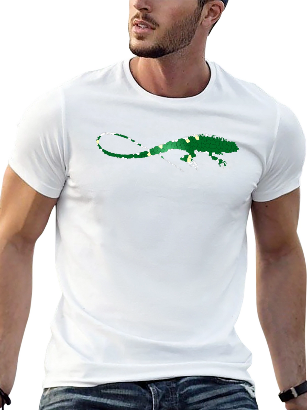 Iguana Graphic Tee - Mens Black T-Shirt