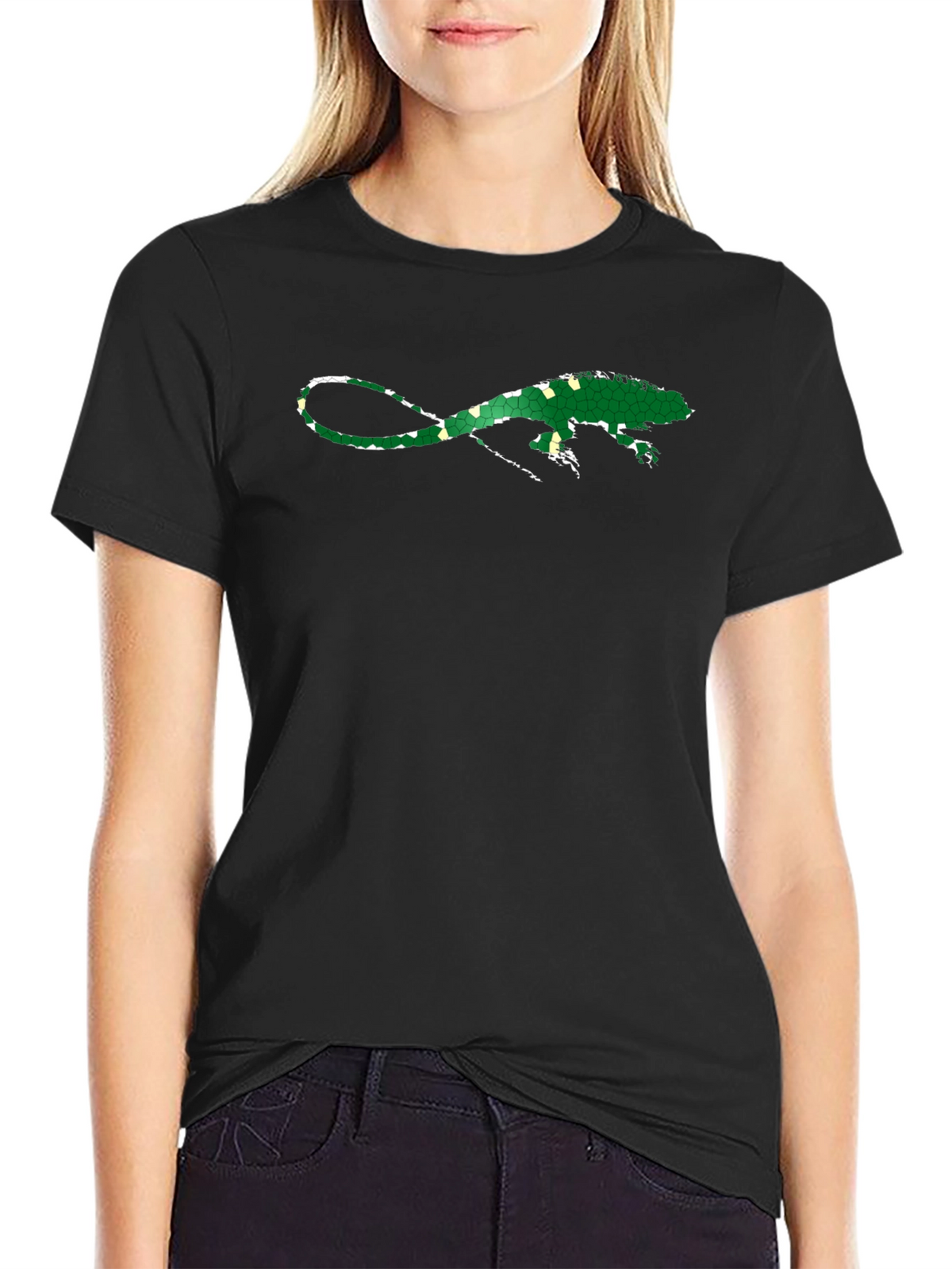 Iguana Graphic Tee - Mens Black T-Shirt