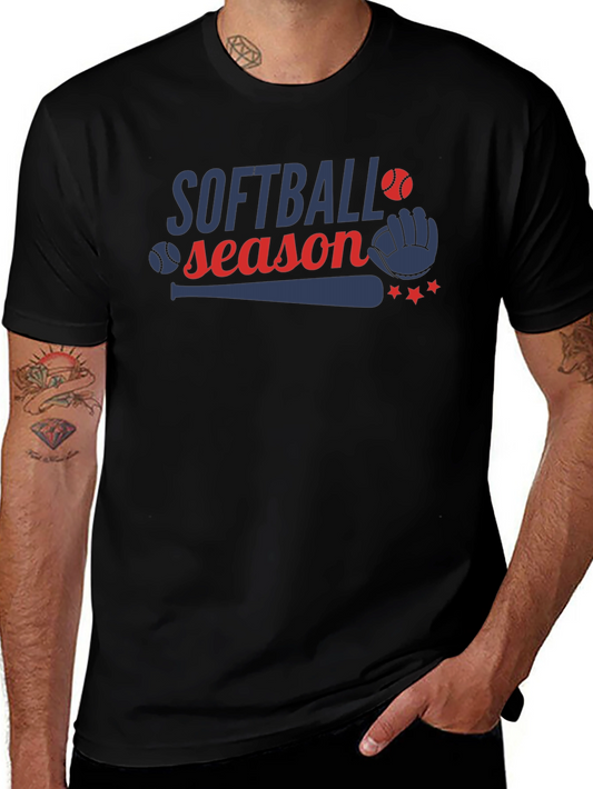Softball Season Graphic T-Shirt - Baseball Lover Tee