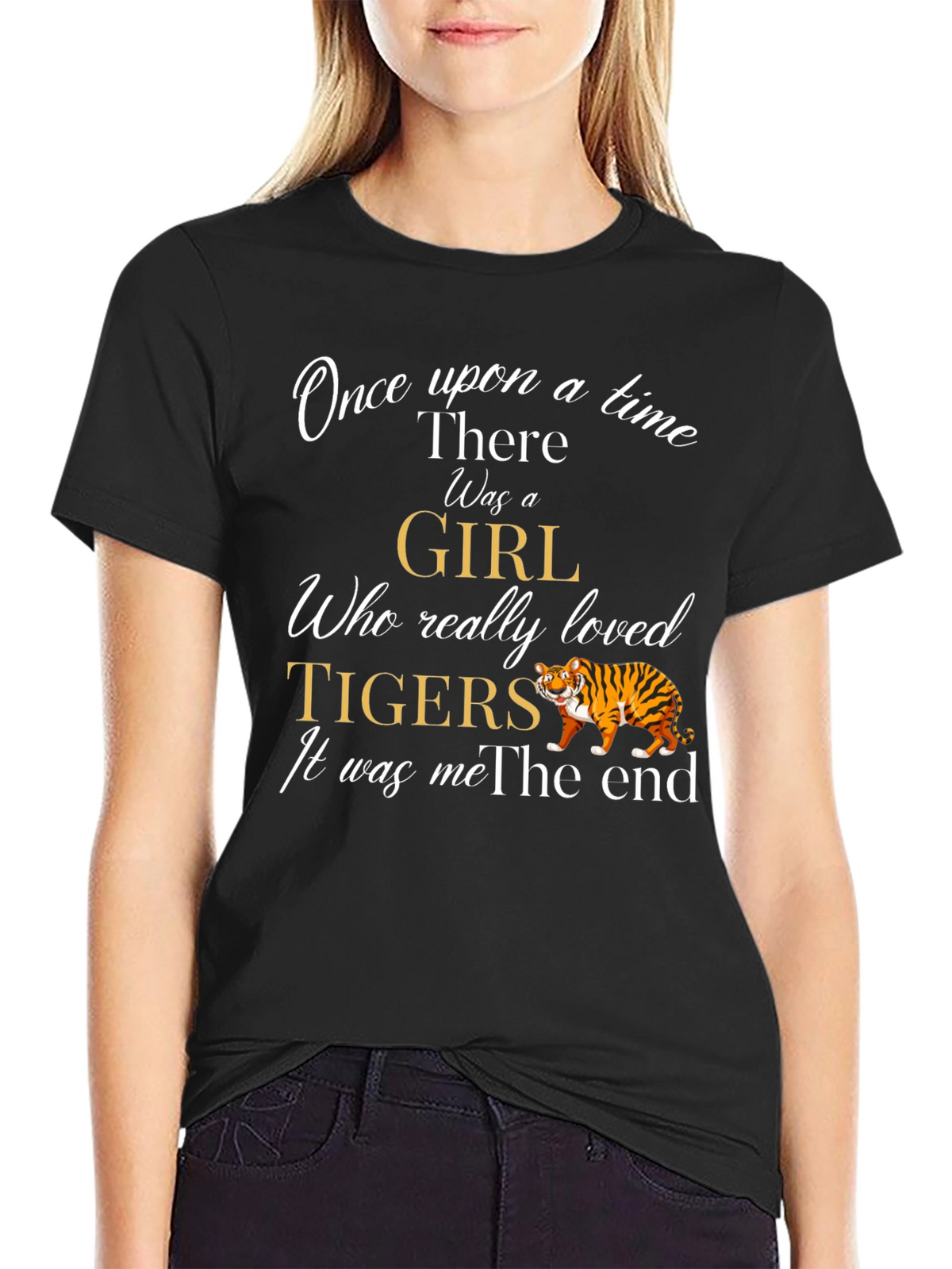Girl Who Loves Tigers T-Shirt