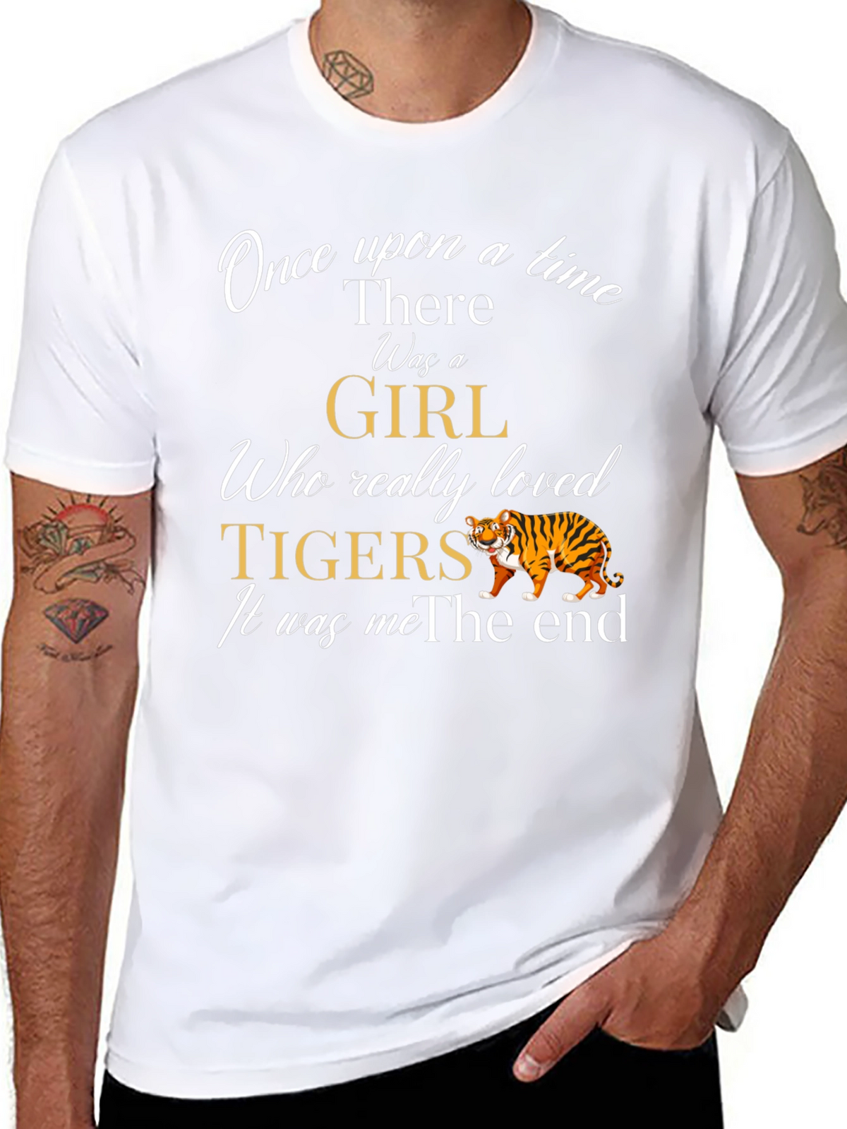 Girl Who Loves Tigers T-Shirt