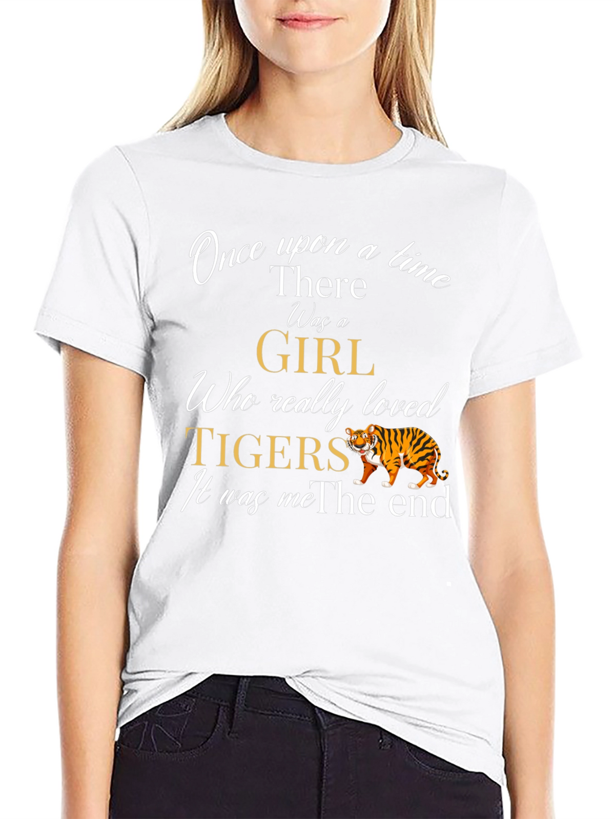 Girl Who Loves Tigers T-Shirt