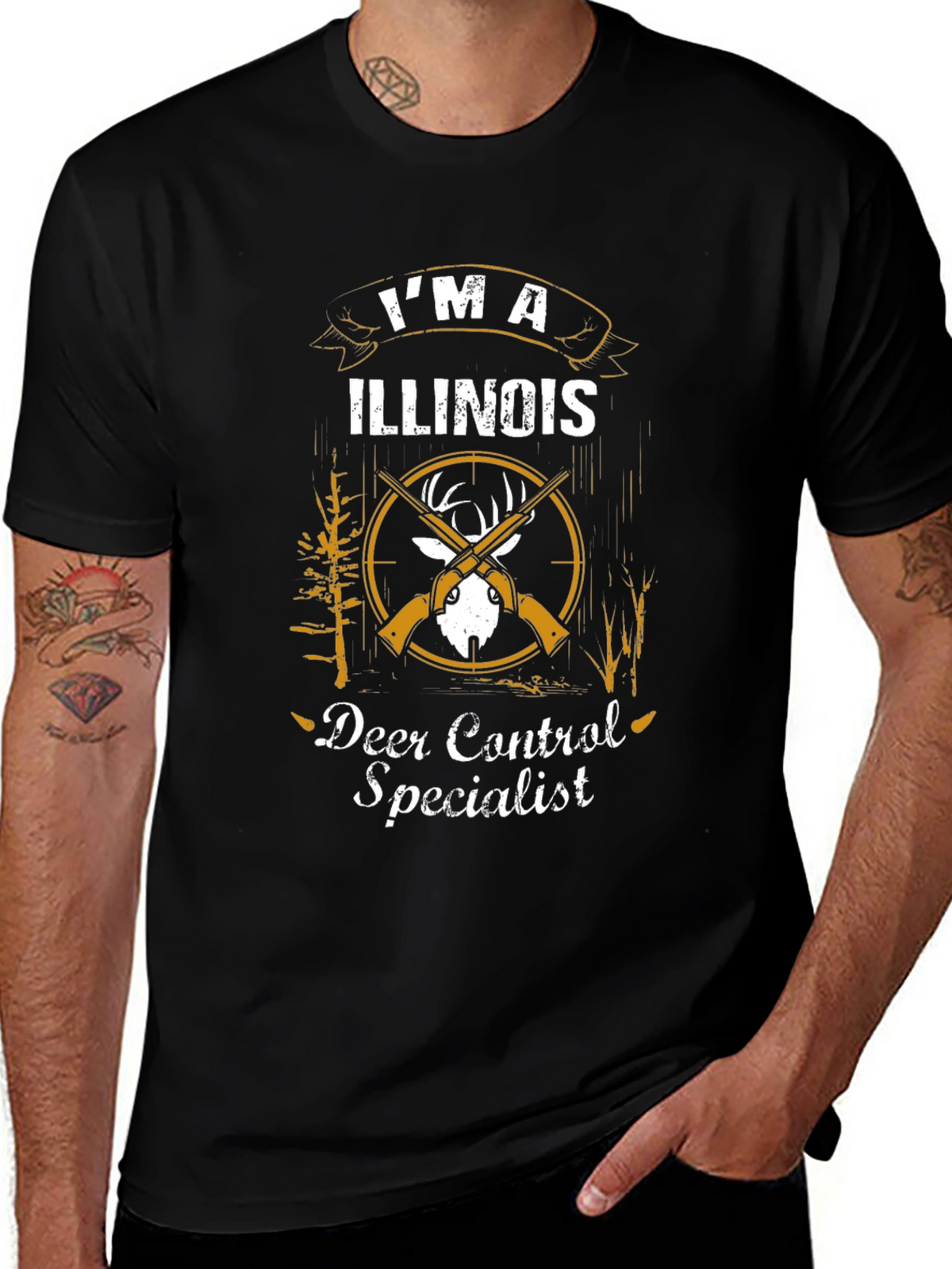 Illinois Deer Control Specialist Graphic Tee
